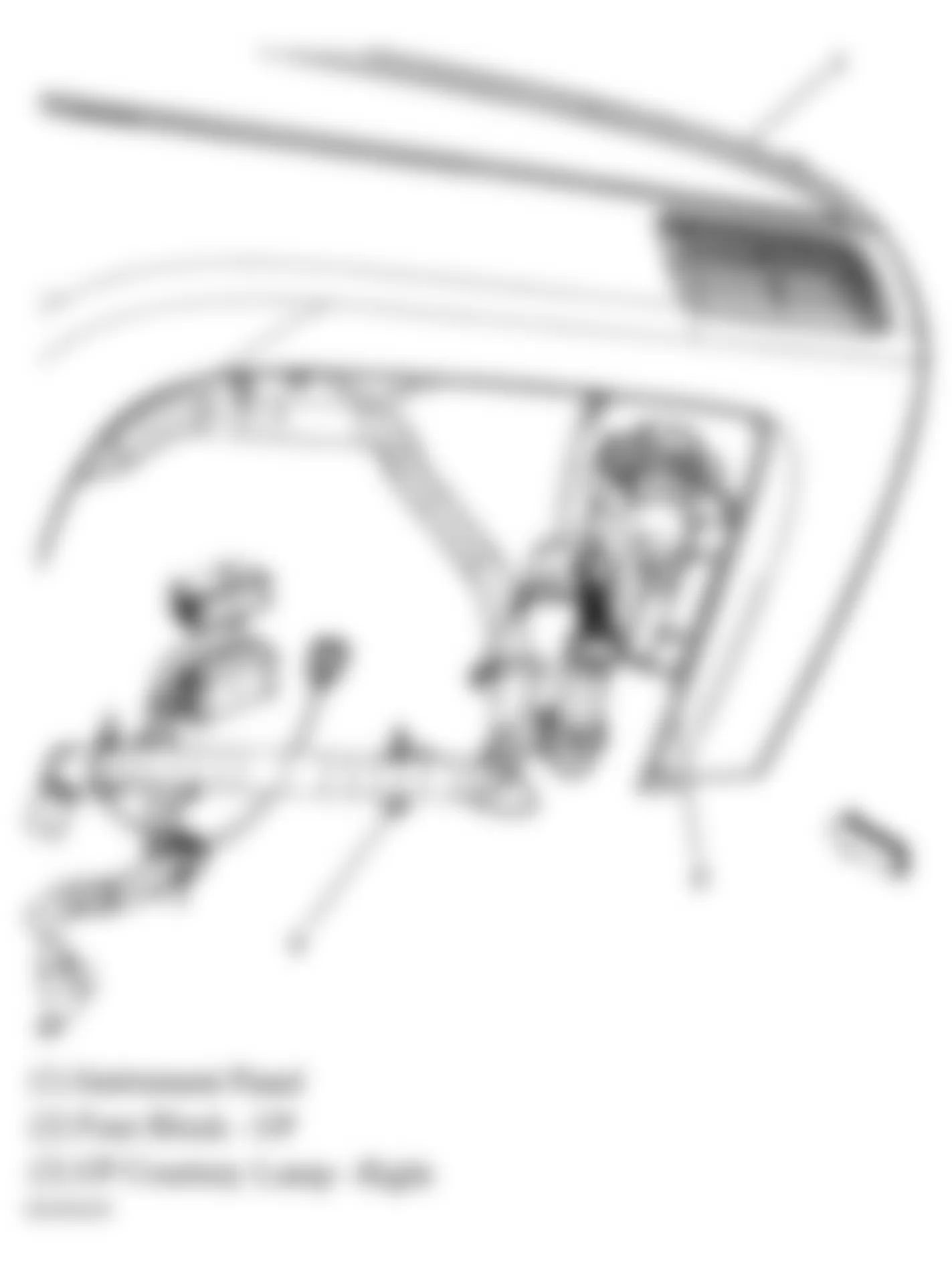 Buick LaCrosse CXS 2006 - Component Locations - Right Side Of Dash