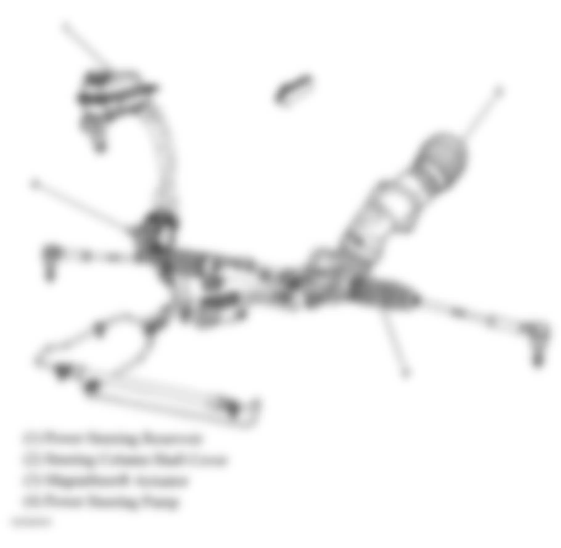 Buick LaCrosse CXS 2006 - Component Locations - Power Steering Assembly