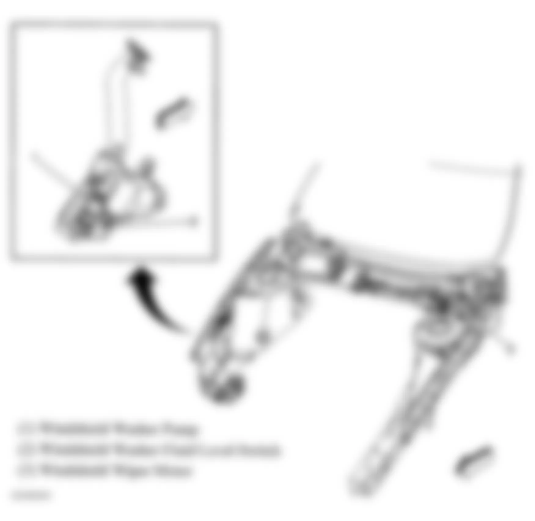 Buick LaCrosse CXS 2006 - Component Locations - Wiper/Washer System Component Views