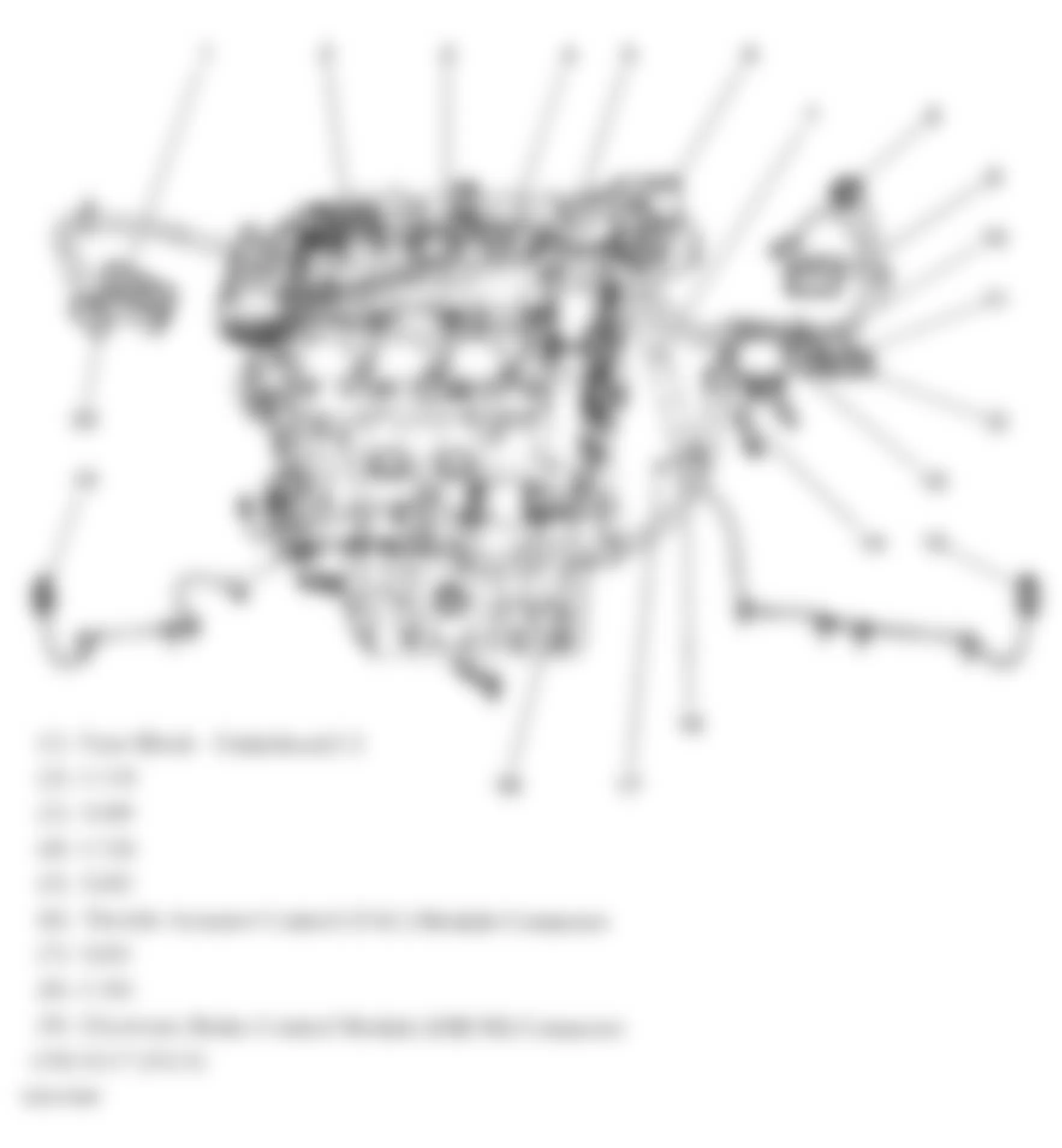 Buick LaCrosse CXS 2006 - Component Locations -  Left Side Of Engine (3.6L) (1 Of 2)