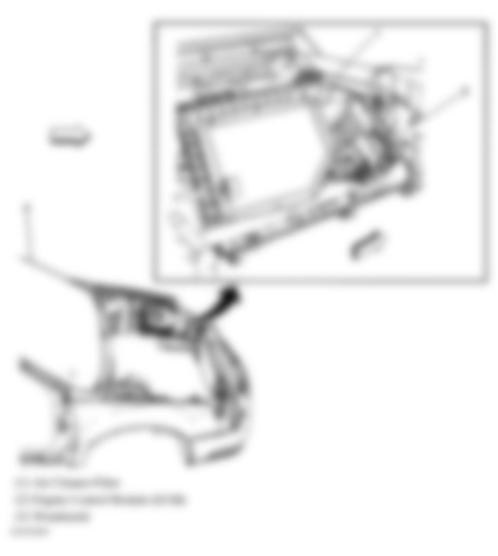 Buick Lucerne CXL 2006 - Component Locations -  Engine Compartment
