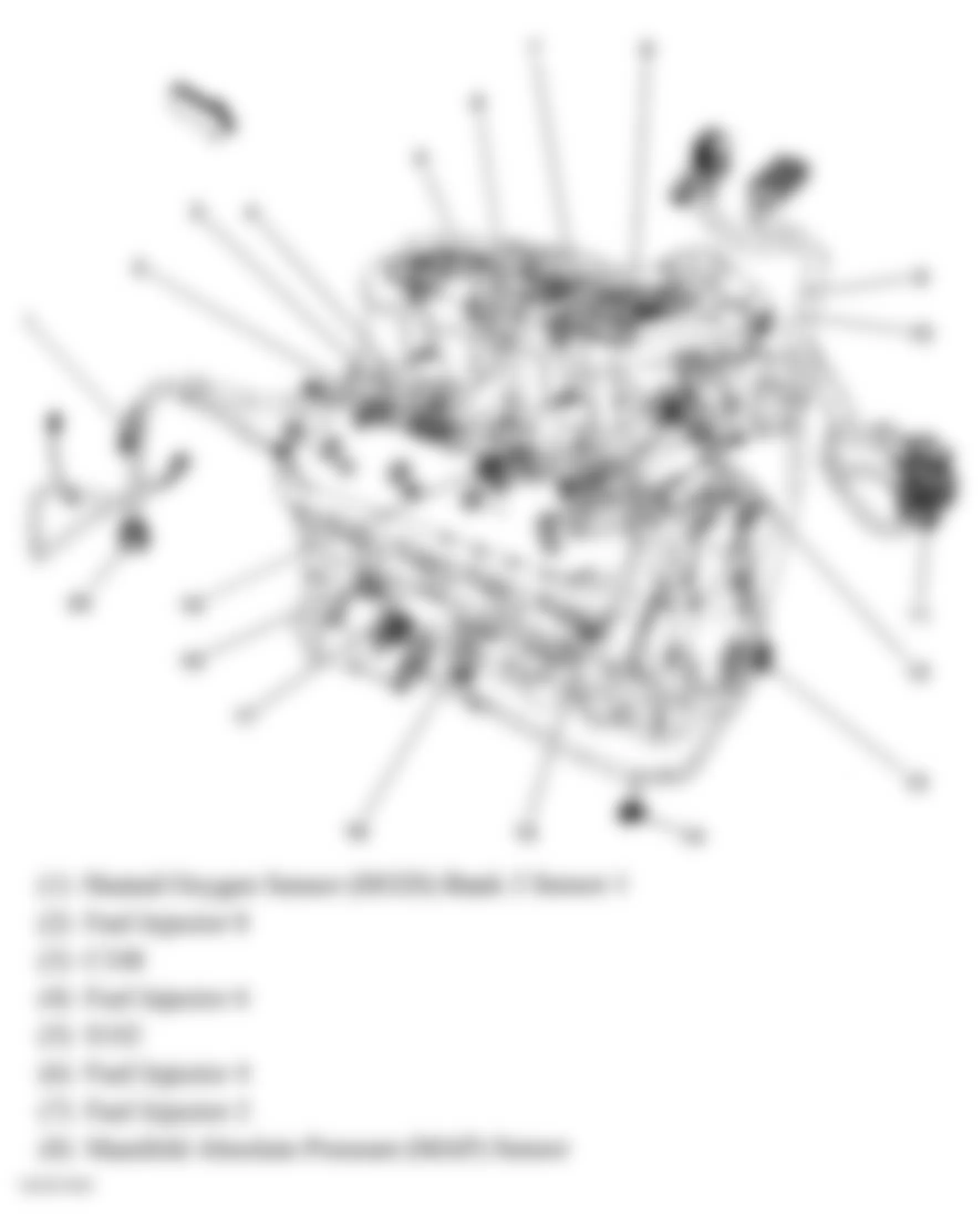 Buick Rainier 2006 - Component Locations -  Right Side Of Engine (1 Of 2) (5.3L/6.0L)