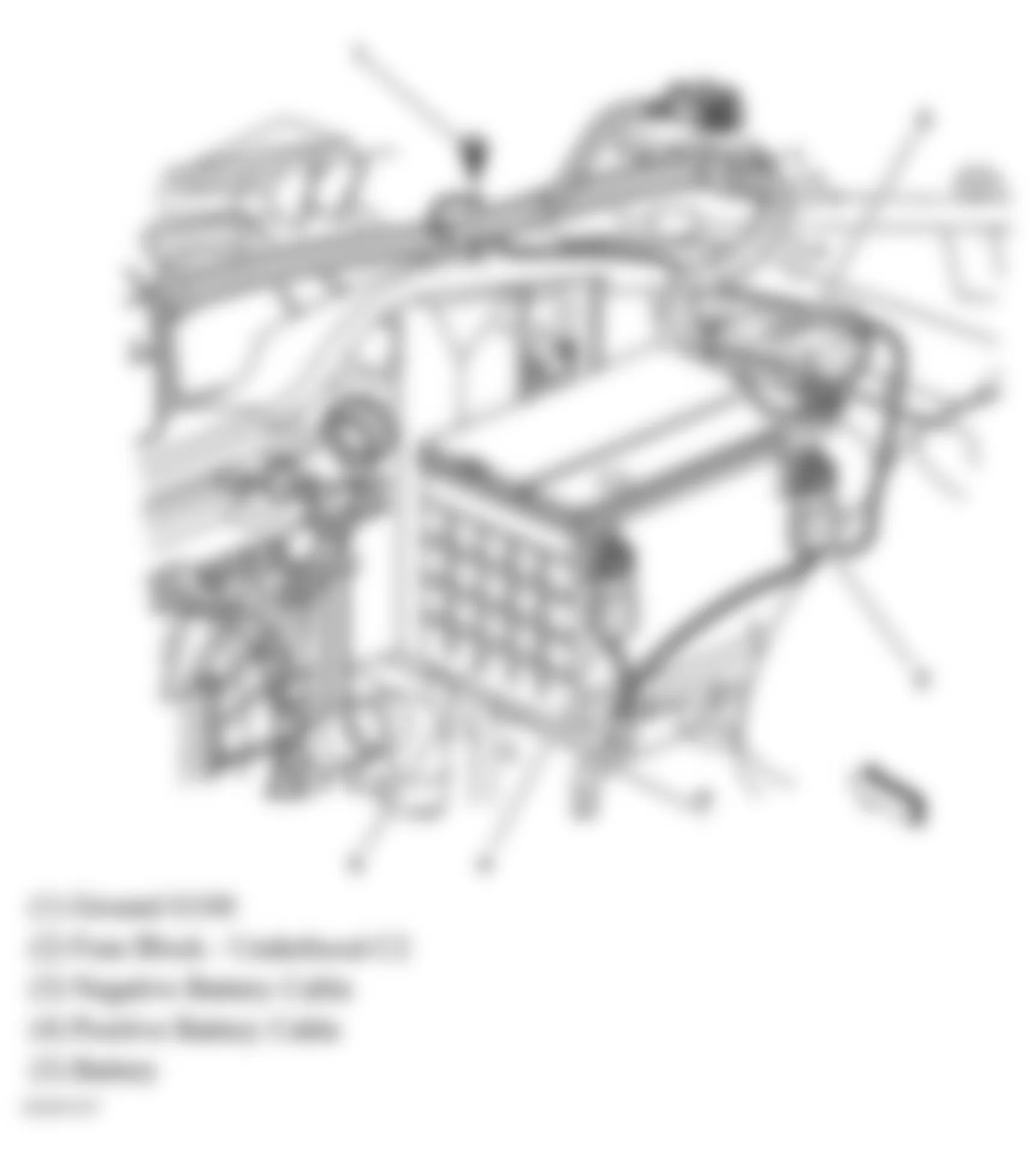 Buick Rendezvous CX 2006 - Component Locations -  Right Front Of Engine Compartment