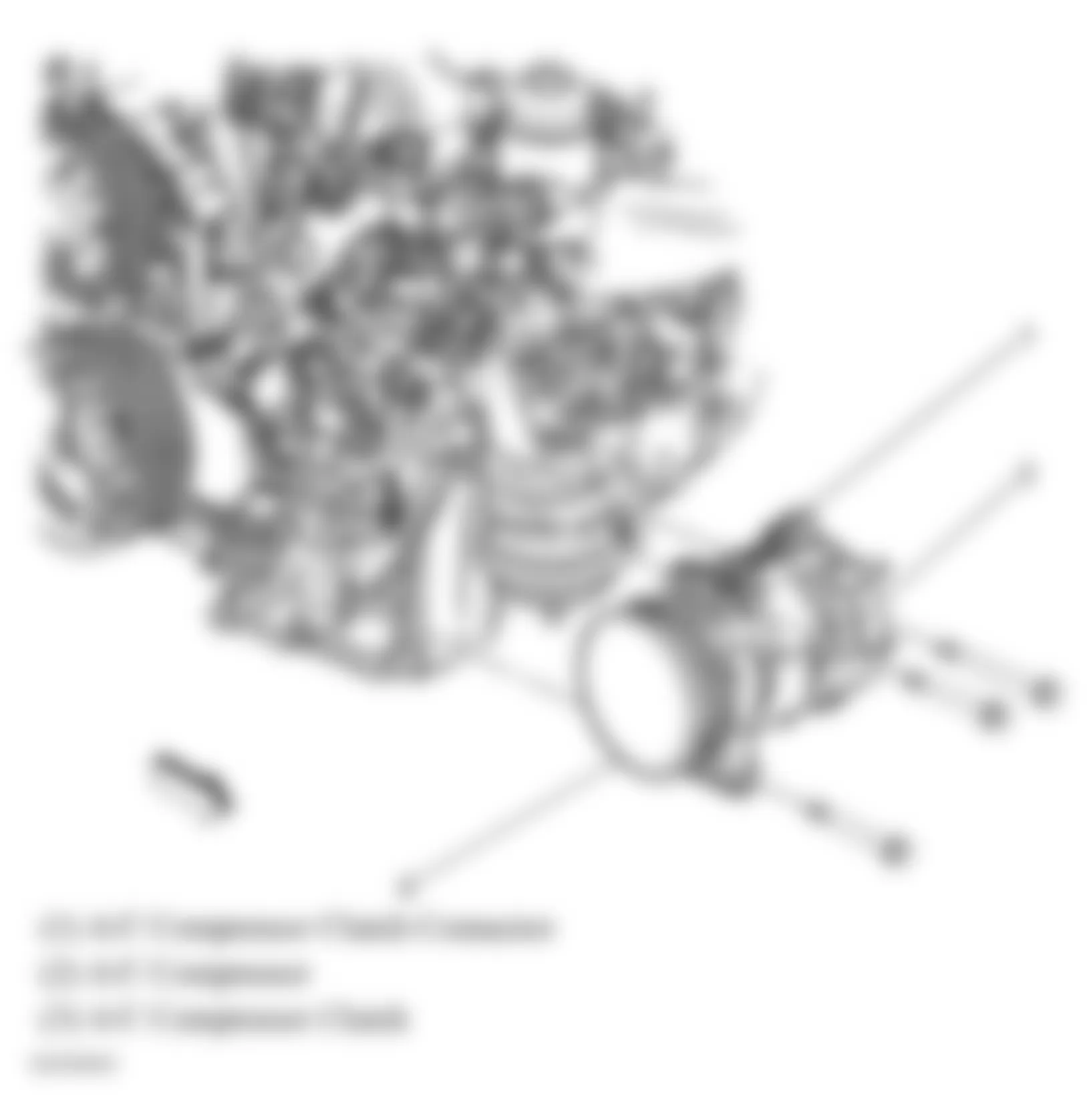 Buick Rendezvous CXL 2006 - Component Locations -  Left Front Lower Engine (3.6L)