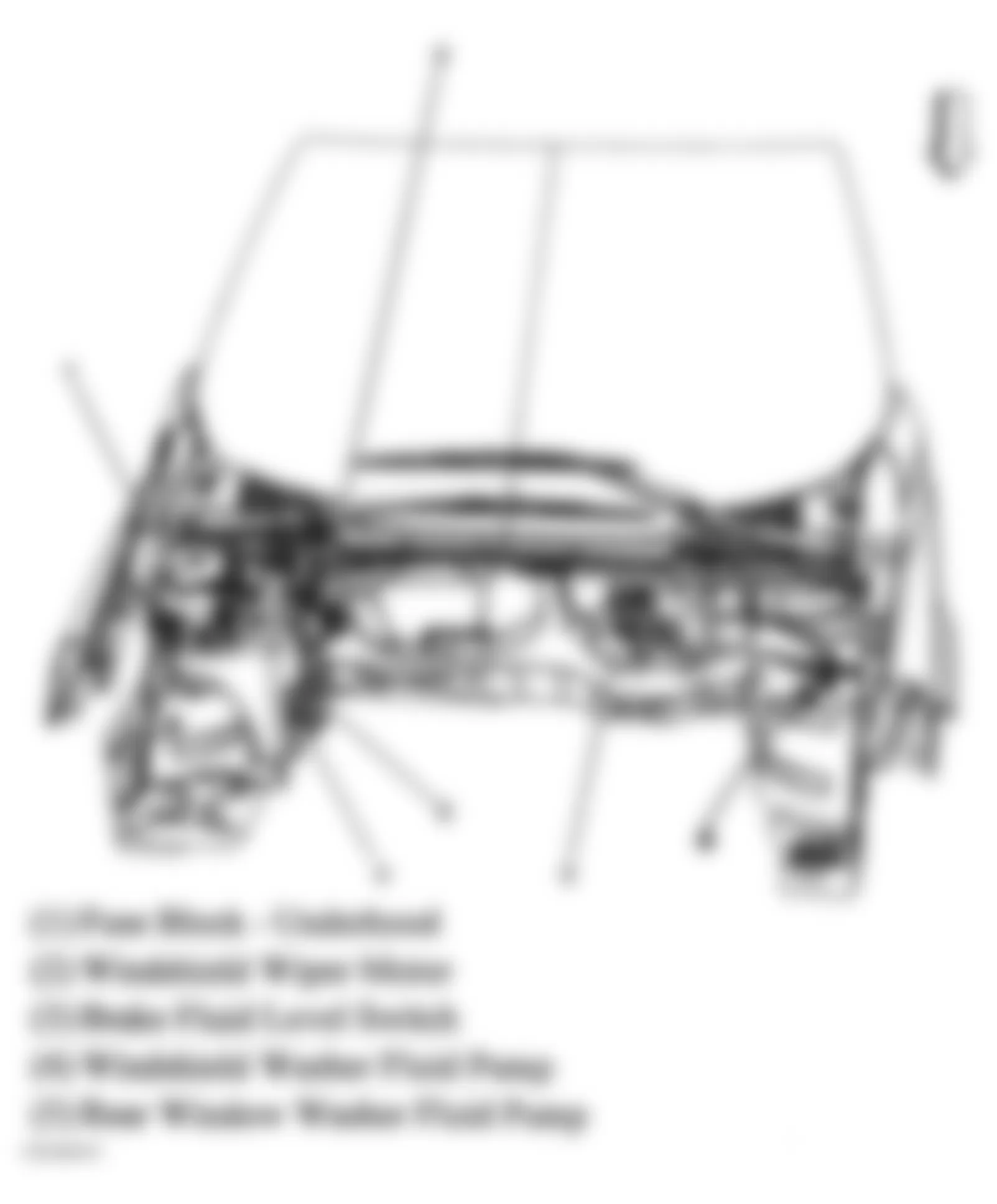 Buick Terraza CXL 2006 - Component Locations -  Engine Compartment