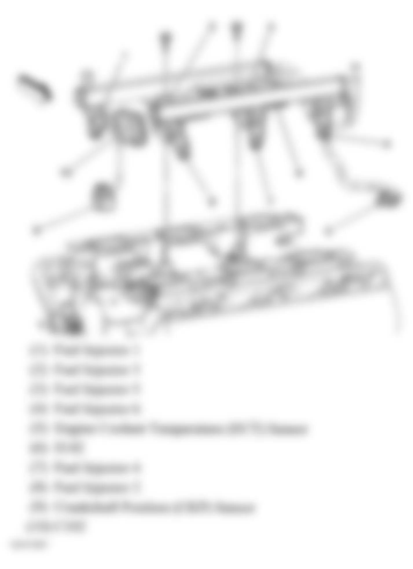 Buick Terraza CXL 2006 - Component Locations -  Engine Assembly (3.9L)