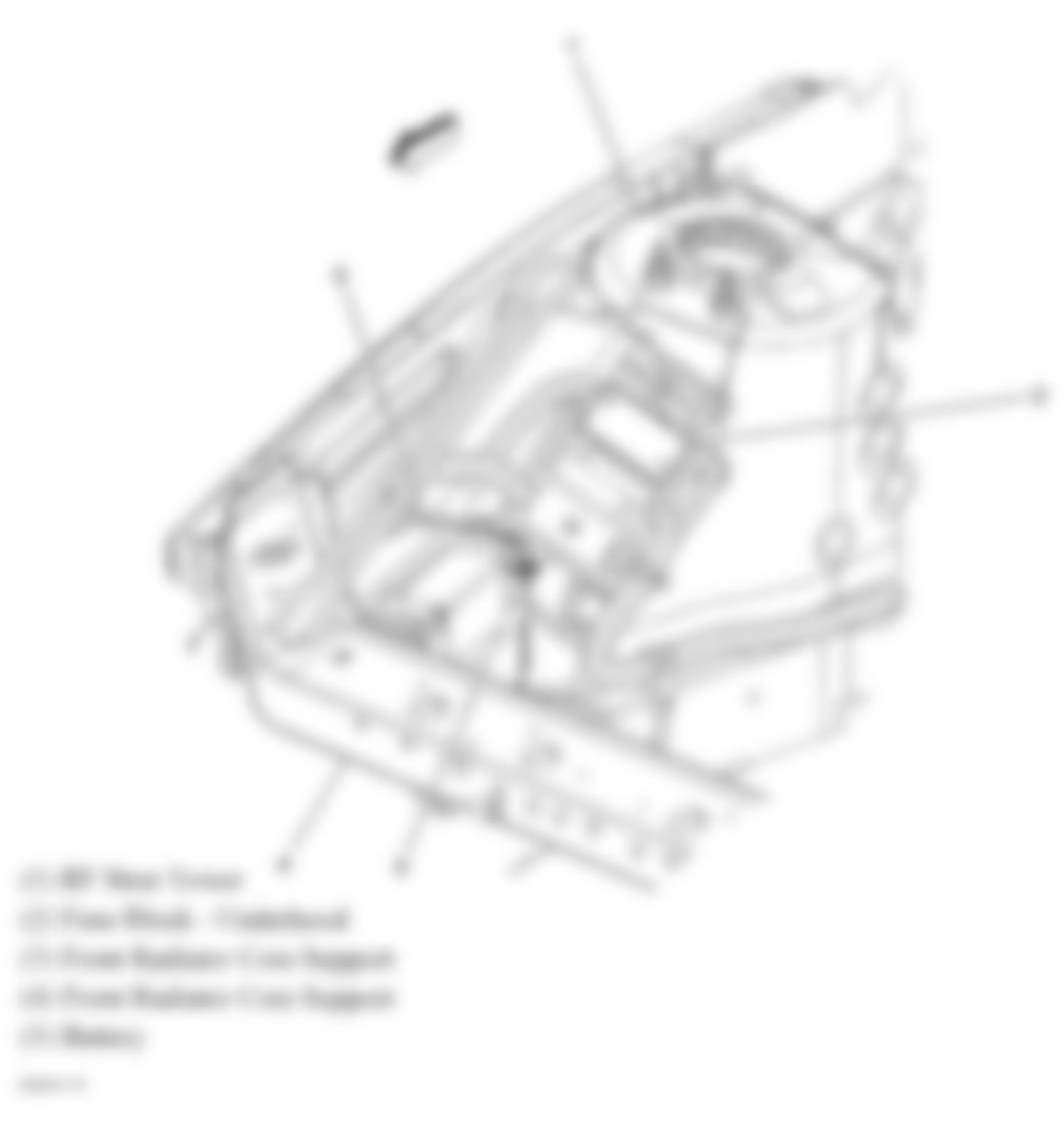 Buick LaCrosse CXL 2007 - Component Locations -  Right Front Of Engine Compartment