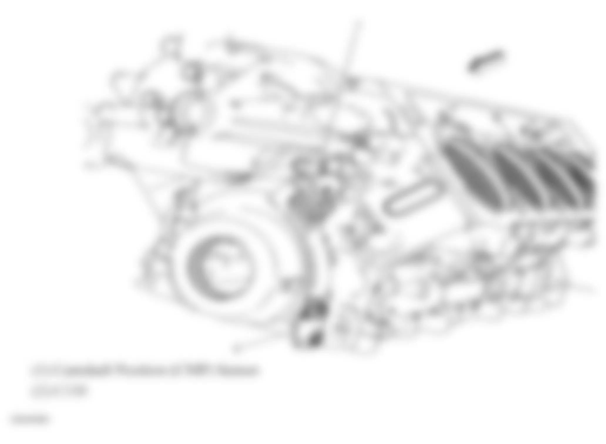 Buick Rainier 2007 - Component Locations -  Camshaft Position (CMP) Sensor