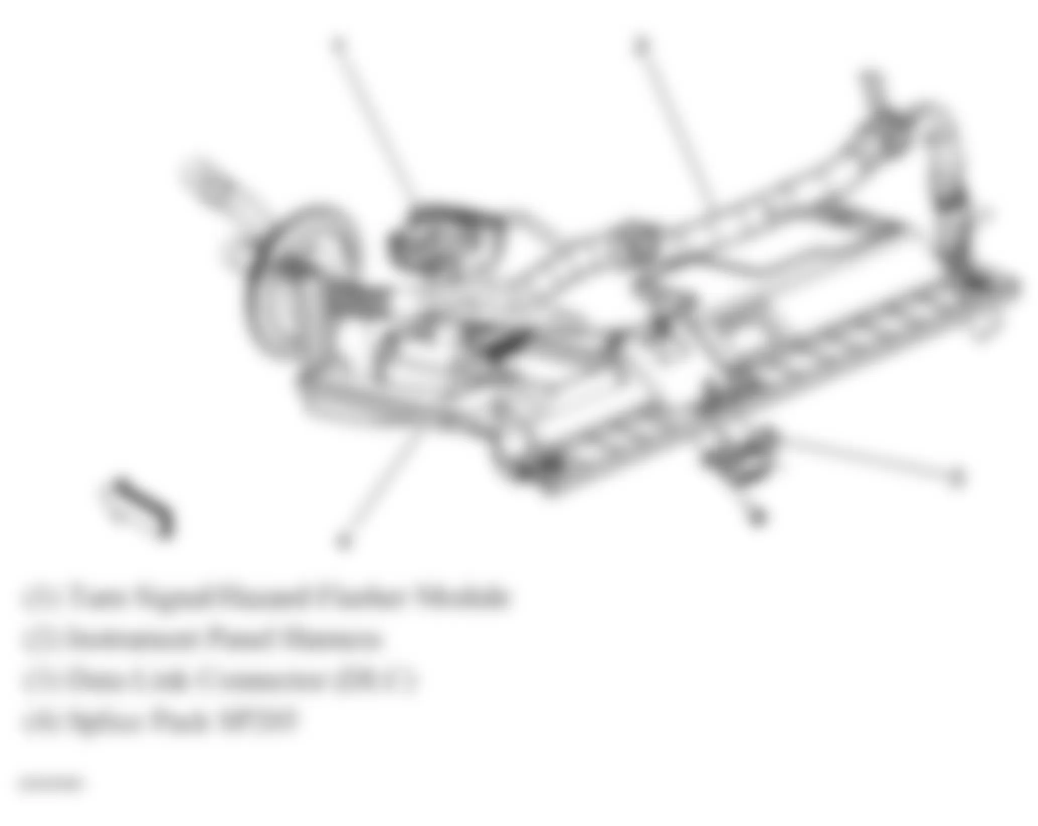 Buick Rainier 2007 - Component Locations -  Lower Left Side Of Dash