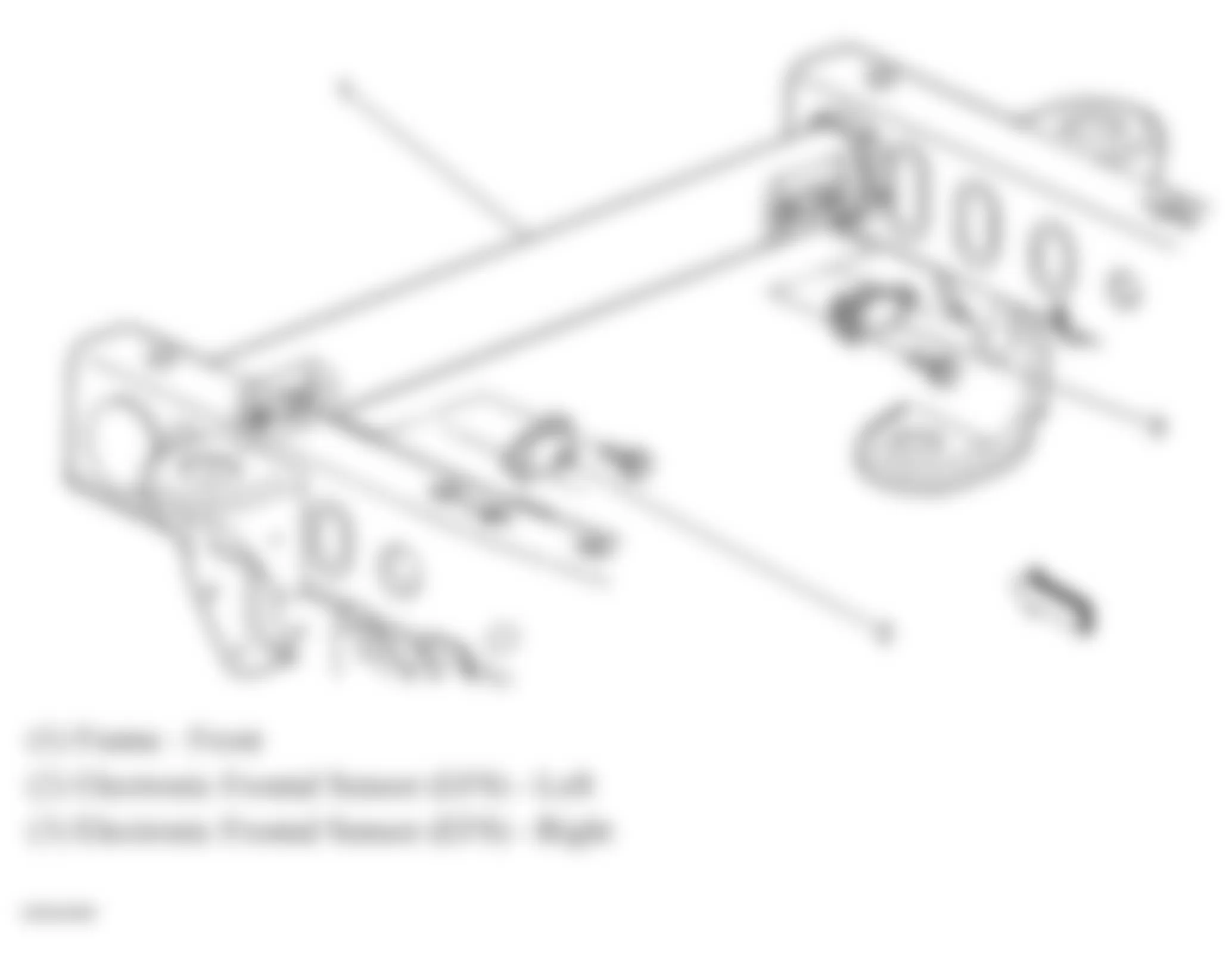 Buick Rainier 2007 - Component Locations -  Electronic Frontal Sensors