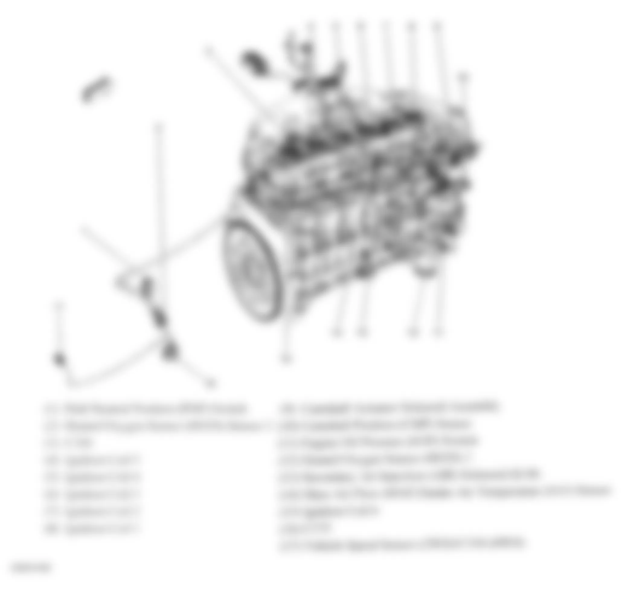 Buick Rainier 2007 - Component Locations -  Right Rear Of Engine Harness (4.2L)