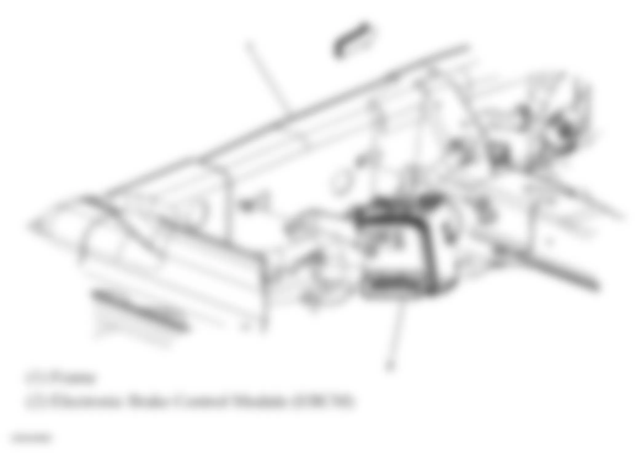 Buick Rainier 2007 - Component Locations -  Electronic Brake Control Module