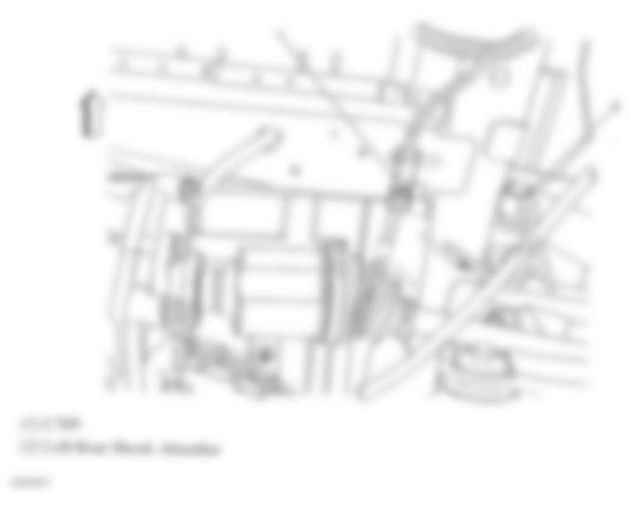 Buick Rendezvous CXL 2007 - Component Locations -  Under Left Rear Of Vehicle