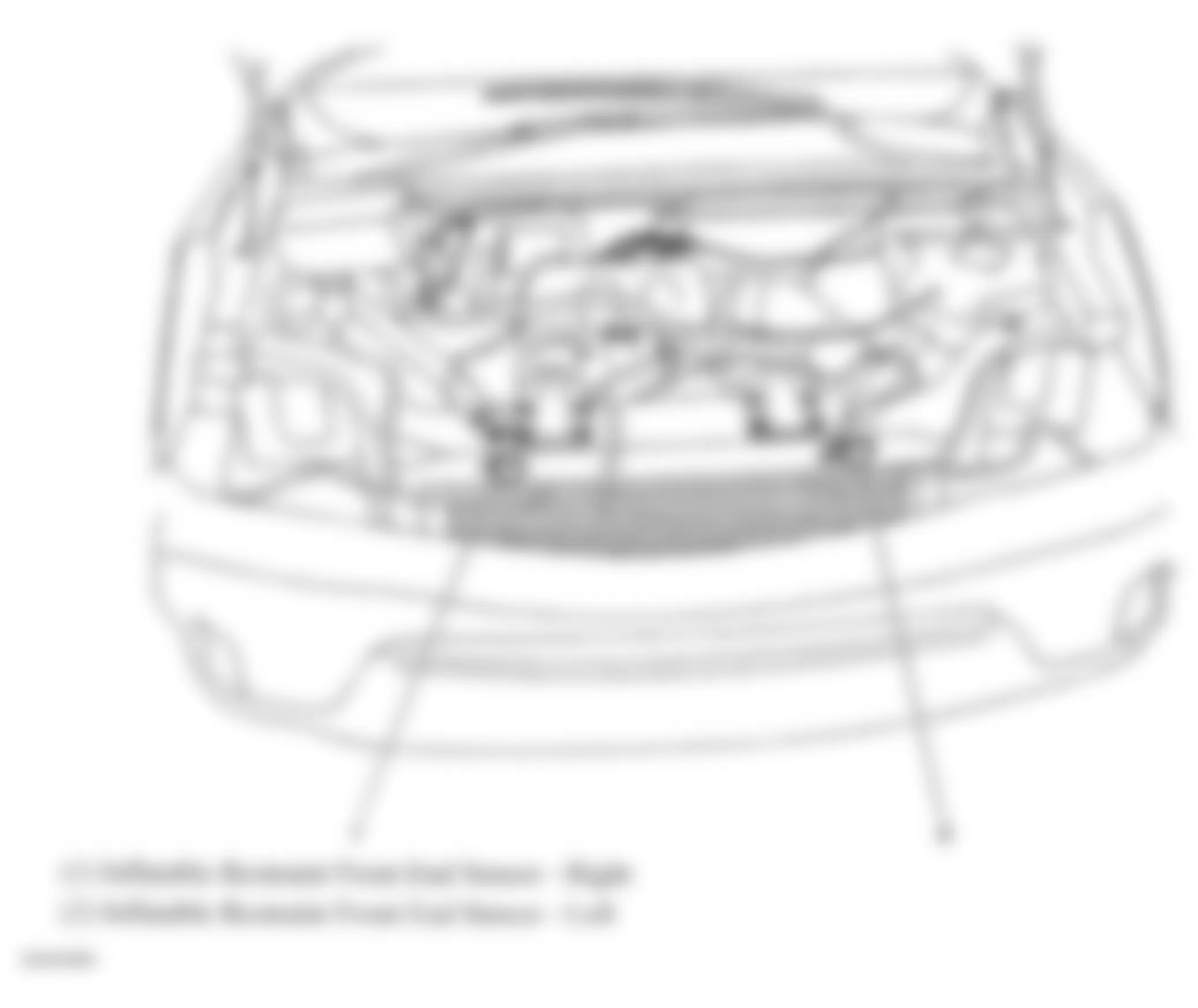 Buick Rendezvous CXL 2007 - Component Locations -  Front End Sensors