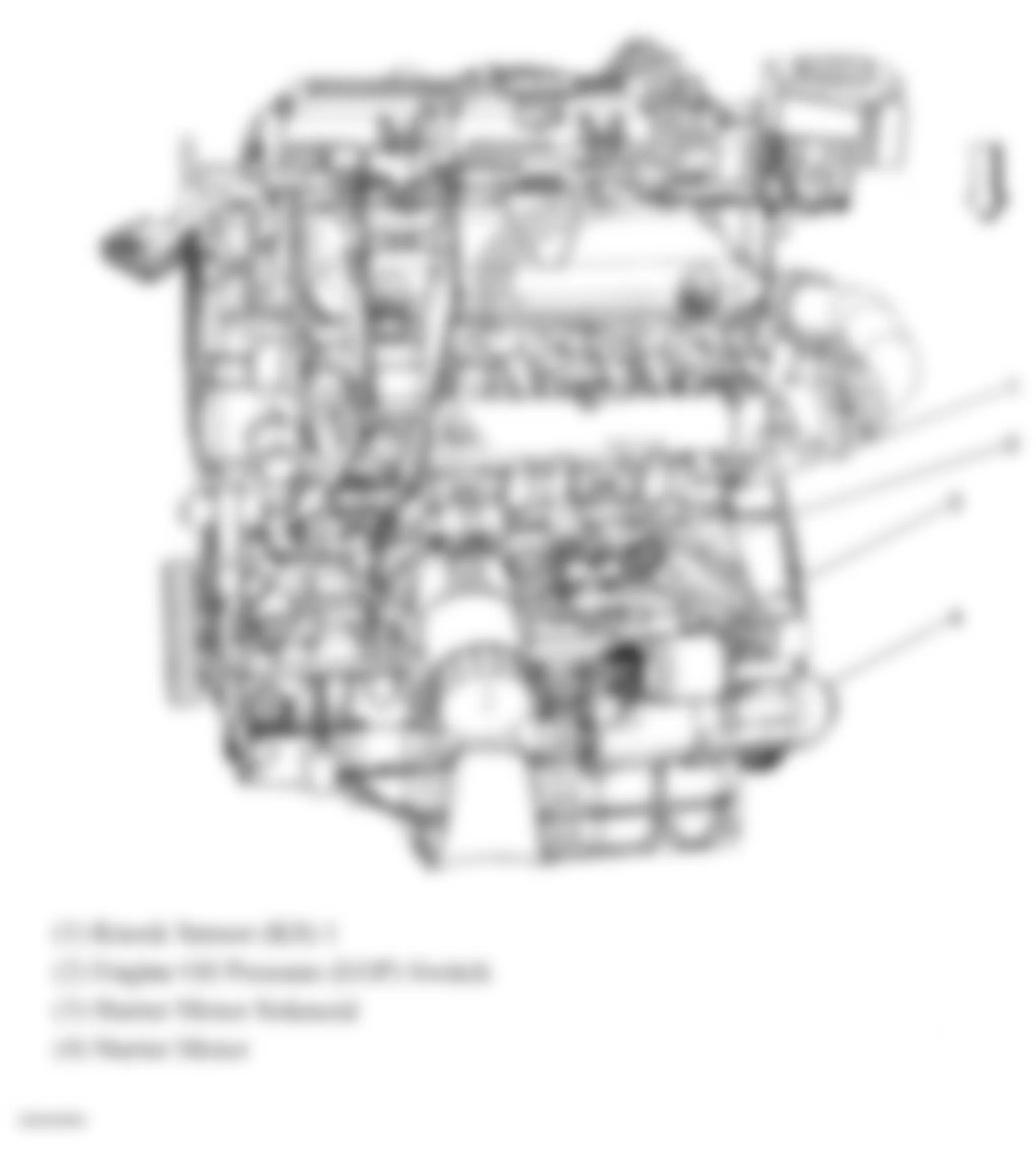 Buick Rendezvous CXL 2007 - Component Locations -  Front Of Engine Components