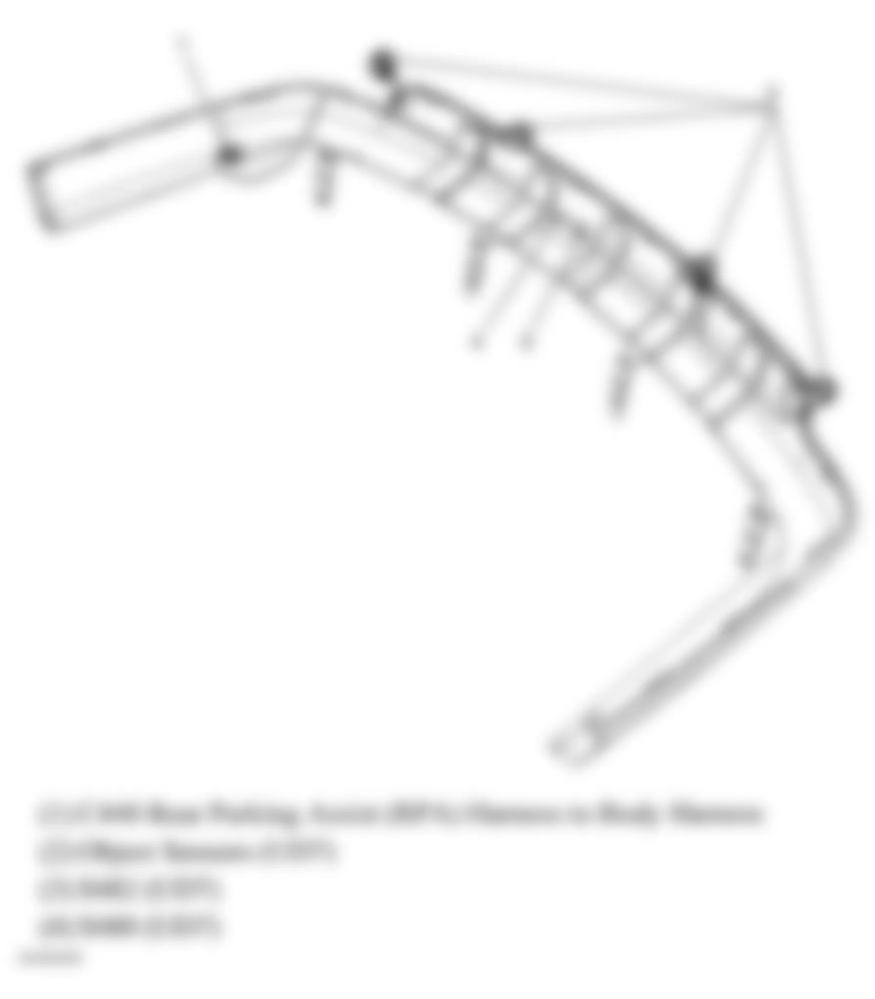 Buick Terraza CX 2007 - Component Locations -  Rear Lower Bumper
