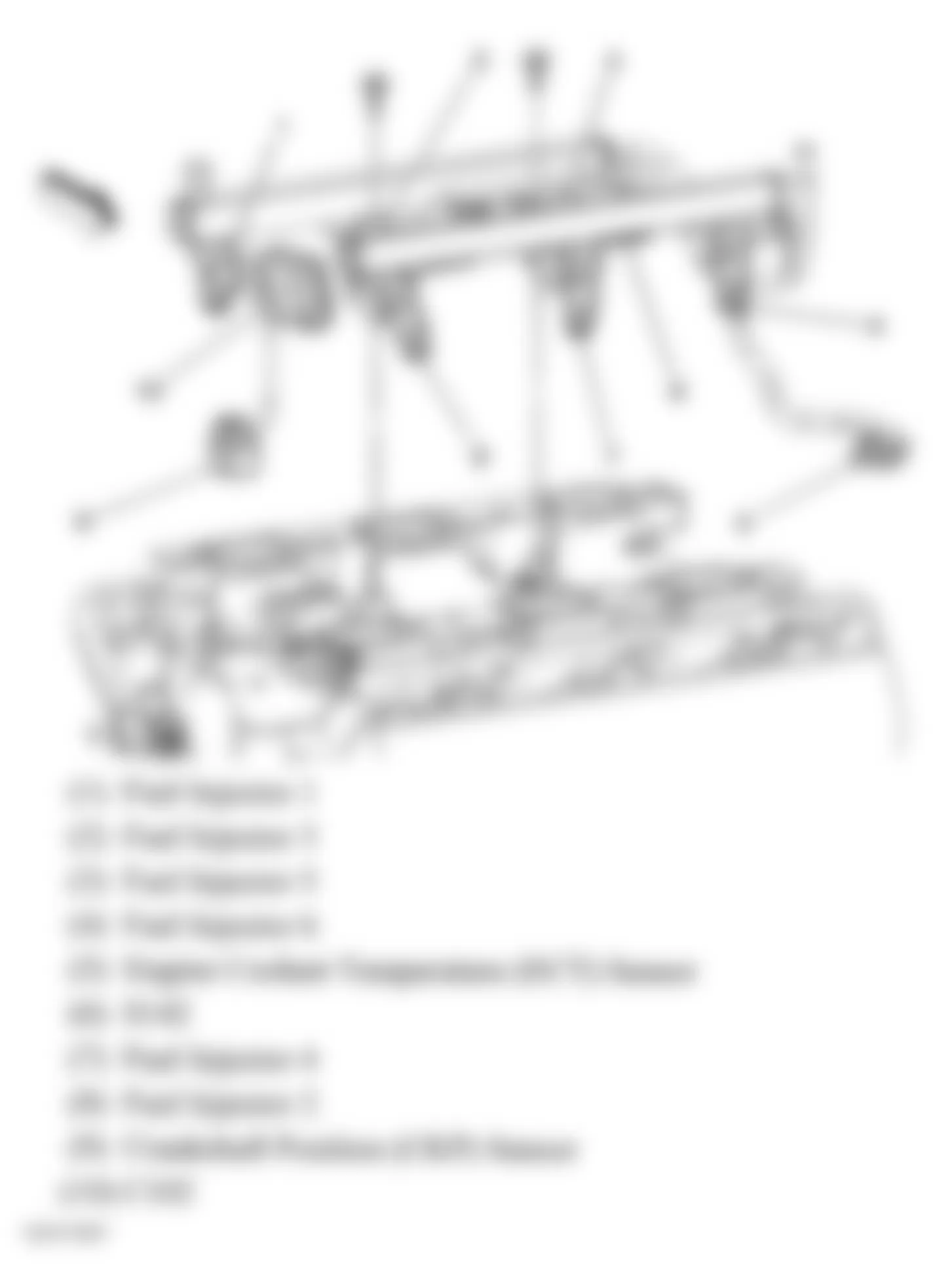 Buick Terraza CX 2007 - Component Locations -  Engine Assembly (3.9L)