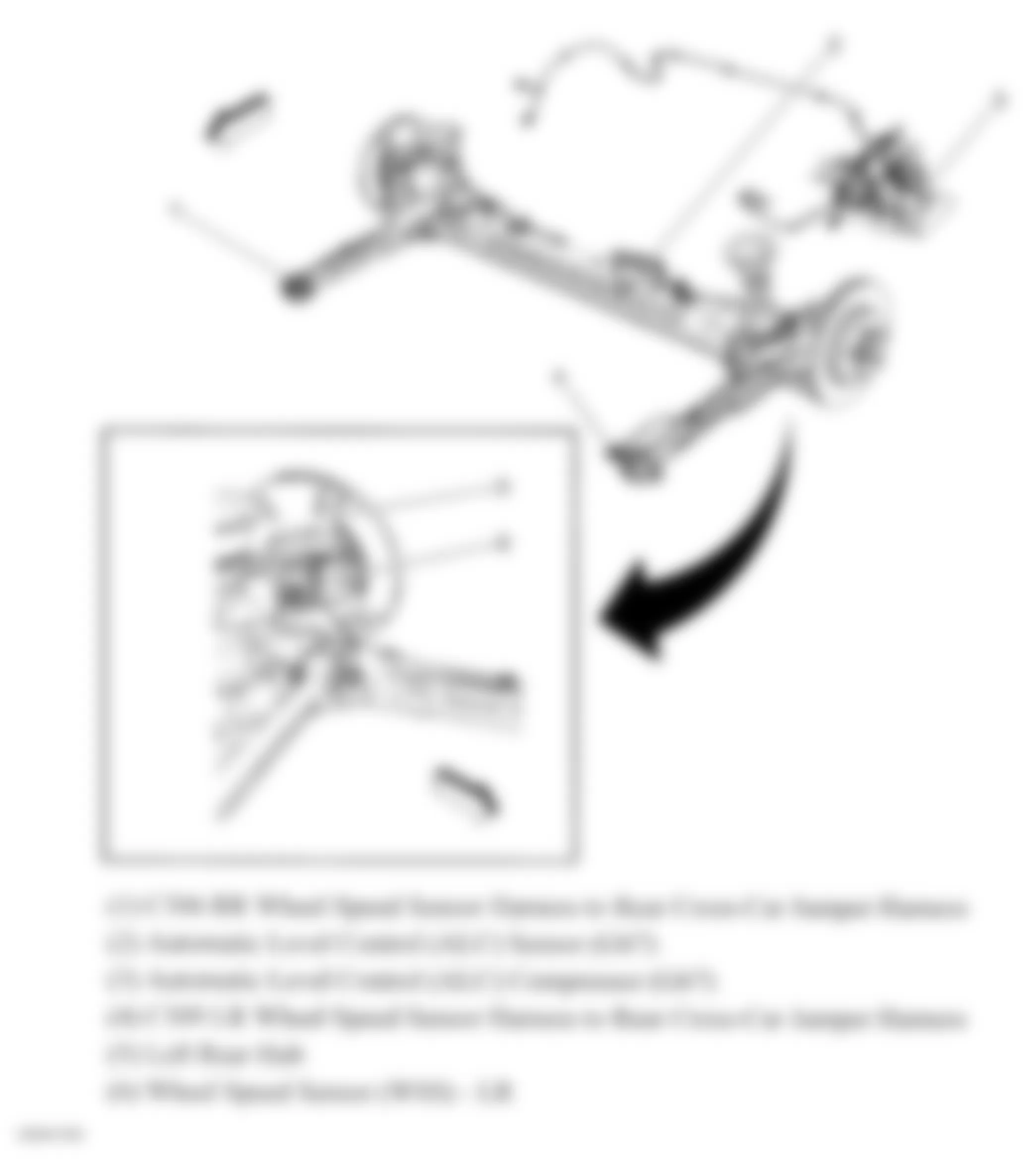 Buick Terraza CX 2007 - Component Locations -  Rear Twist Axle
