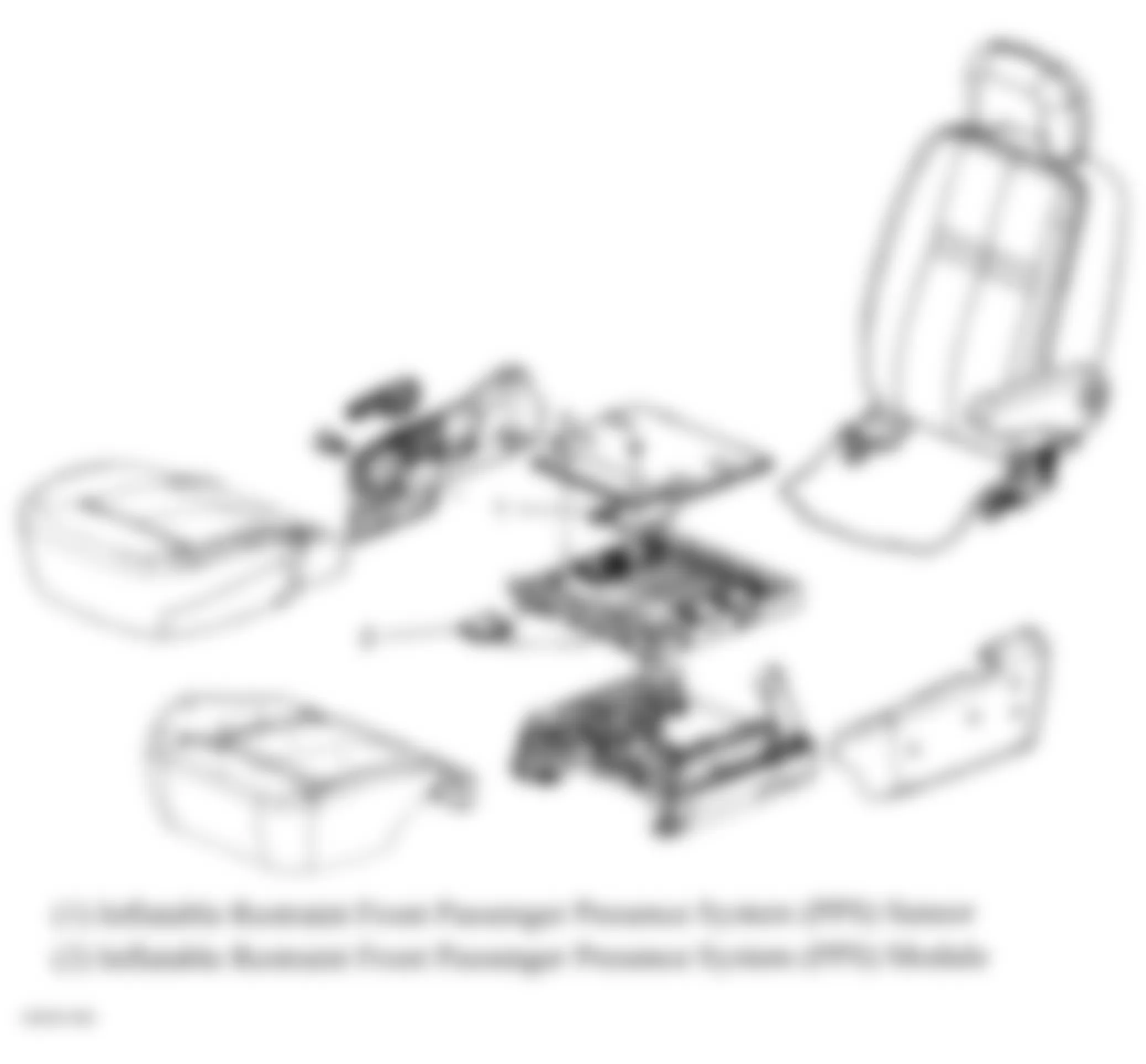 Buick Terraza CX 2007 - Component Locations -  Front Passenger Presence System