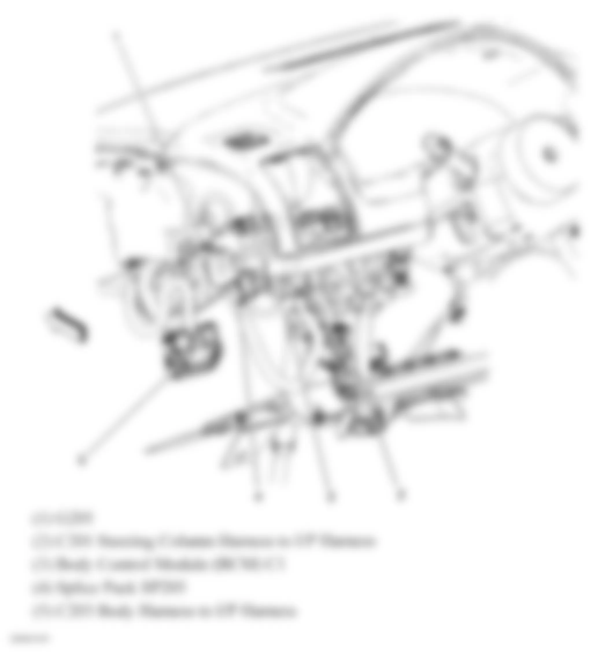 Buick Terraza CX 2007 - Component Locations -  Left Side Of Dash