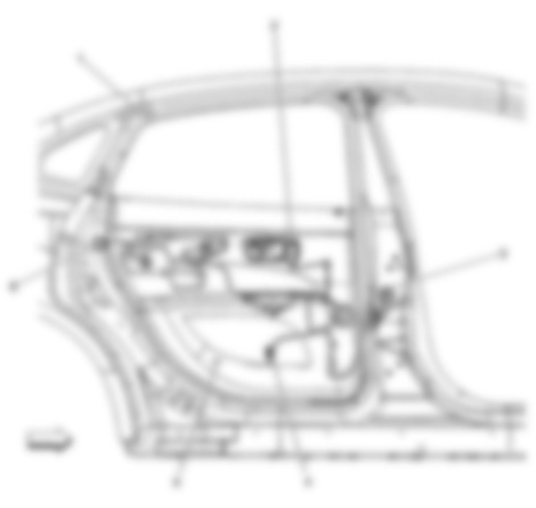 Buick Allure CXL 2008 - Component Locations -  Right Rear Door