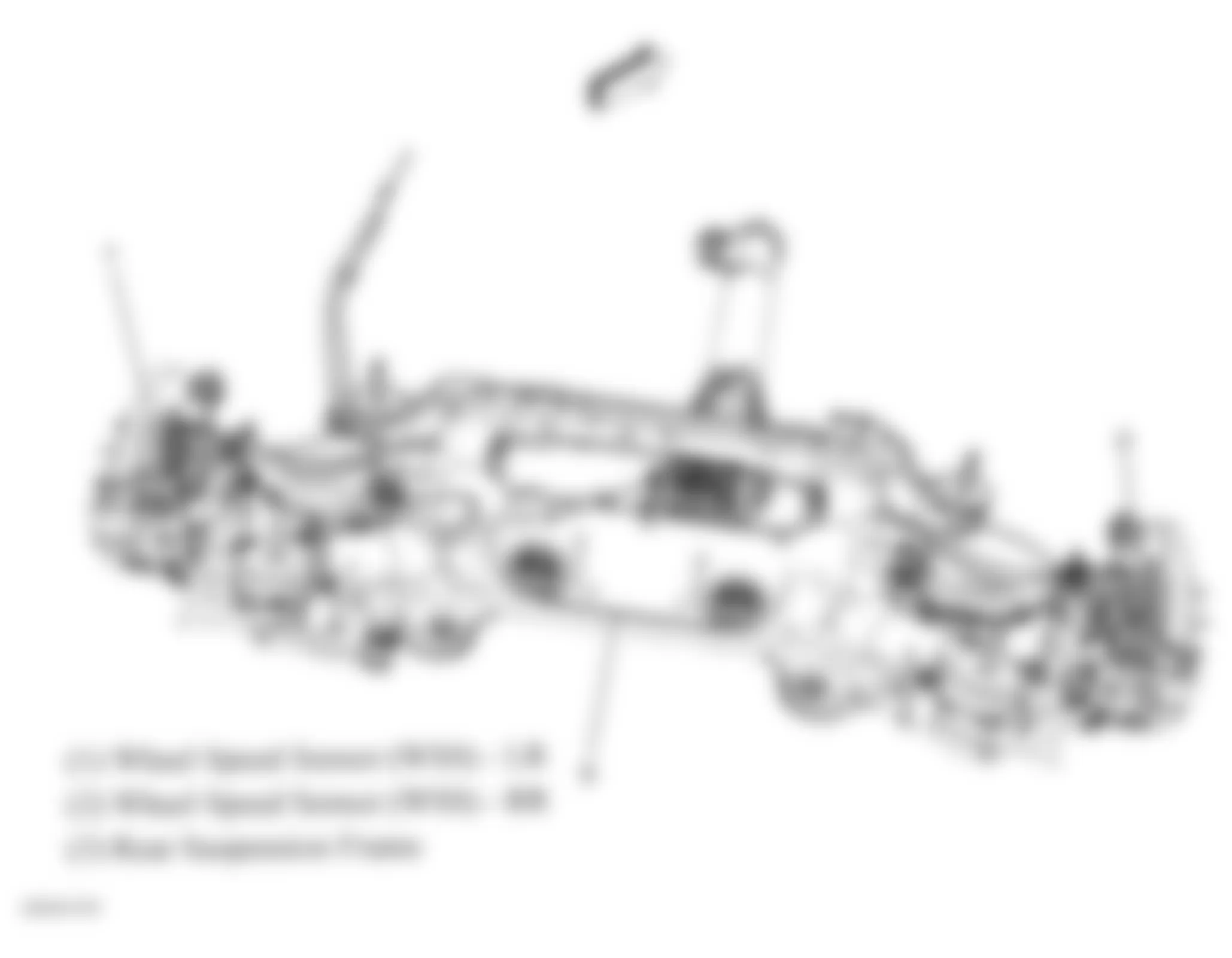 Buick Enclave CXL 2008 - Component Locations -  Rear Axle