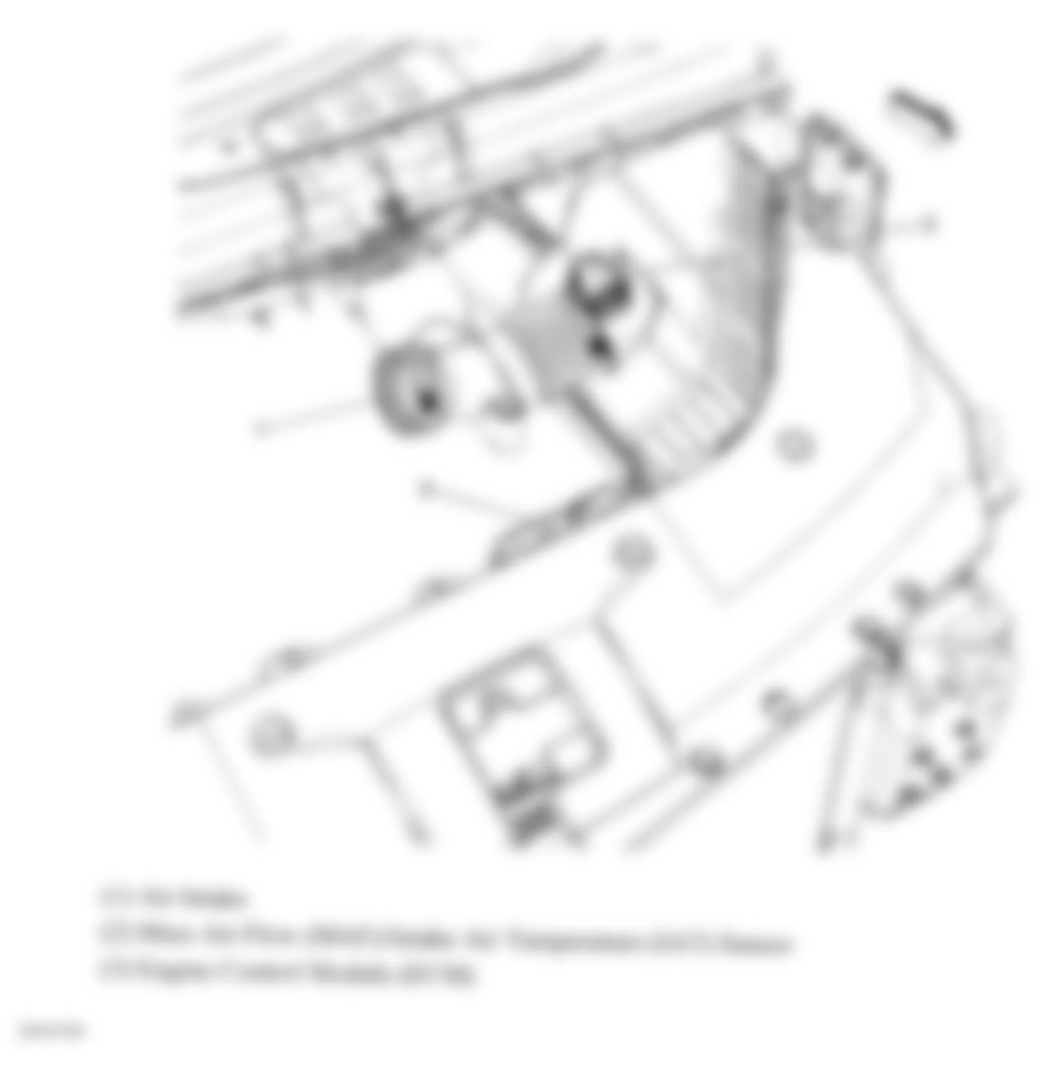 Buick Enclave CXL 2008 - Component Locations -  Left Side Of Engine Compartment