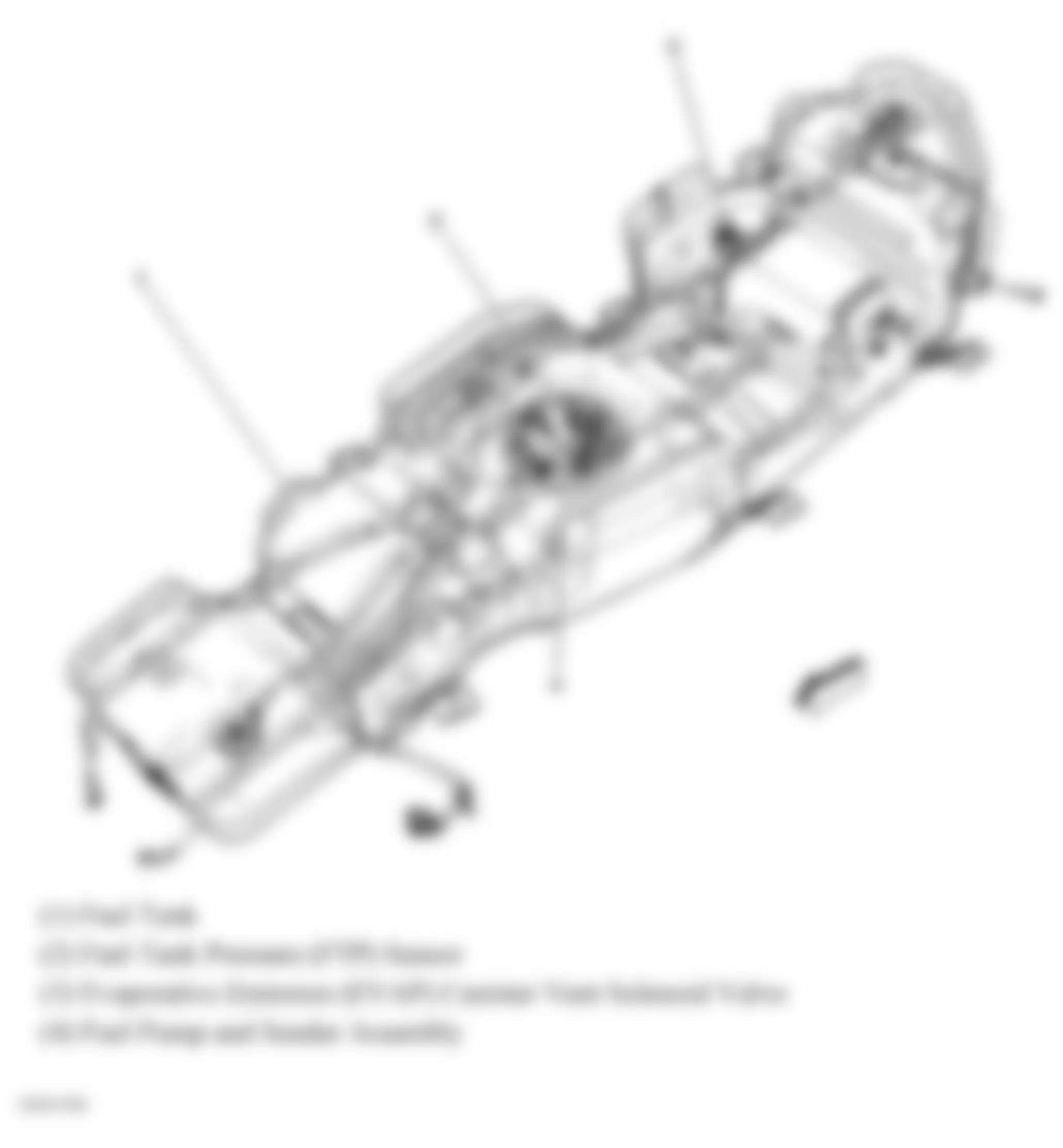 Buick Enclave CXL 2008 - Component Locations -  Fuel Tank