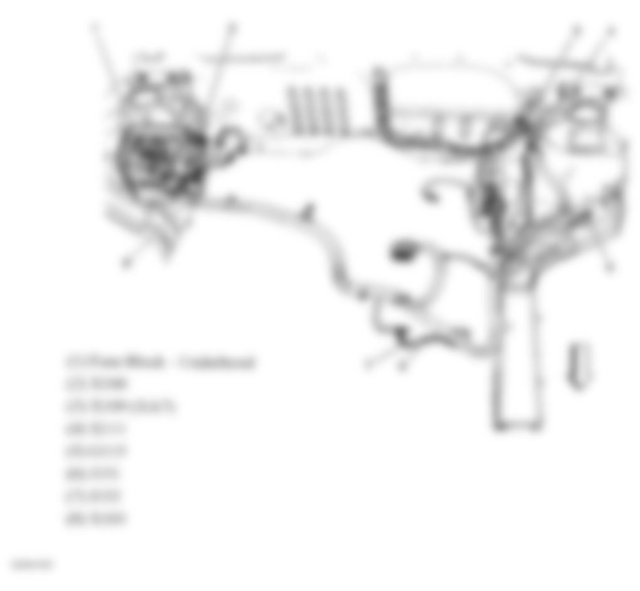 Buick Enclave CXL 2008 - Component Locations -  Engine Compartment