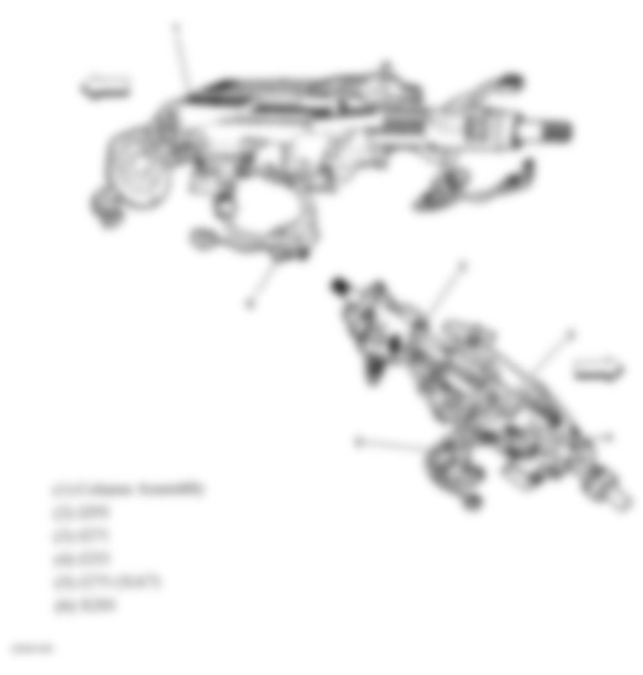 Buick Enclave CXL 2008 - Component Locations -  Steering Column