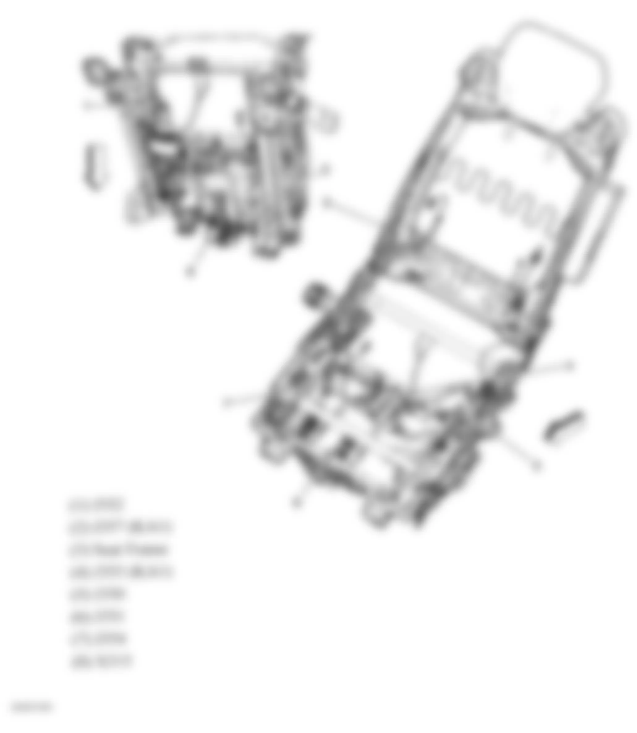 Buick Enclave CXL 2008 - Component Locations -  Drivers Seat