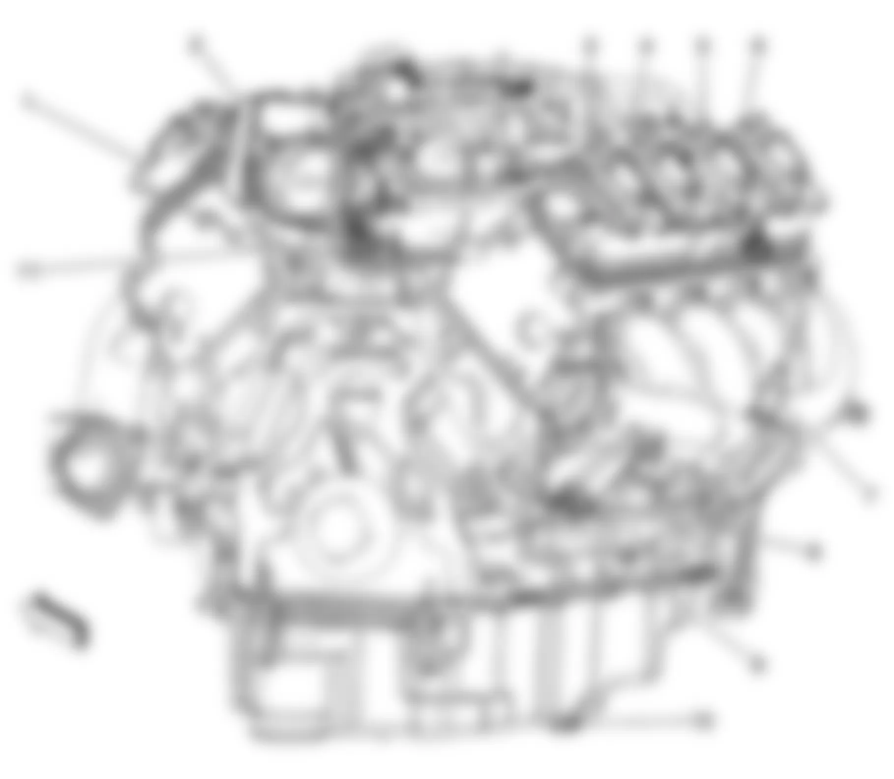 Buick LaCrosse CX 2008 - Component Locations -  Rear Of Engine (5.3L)