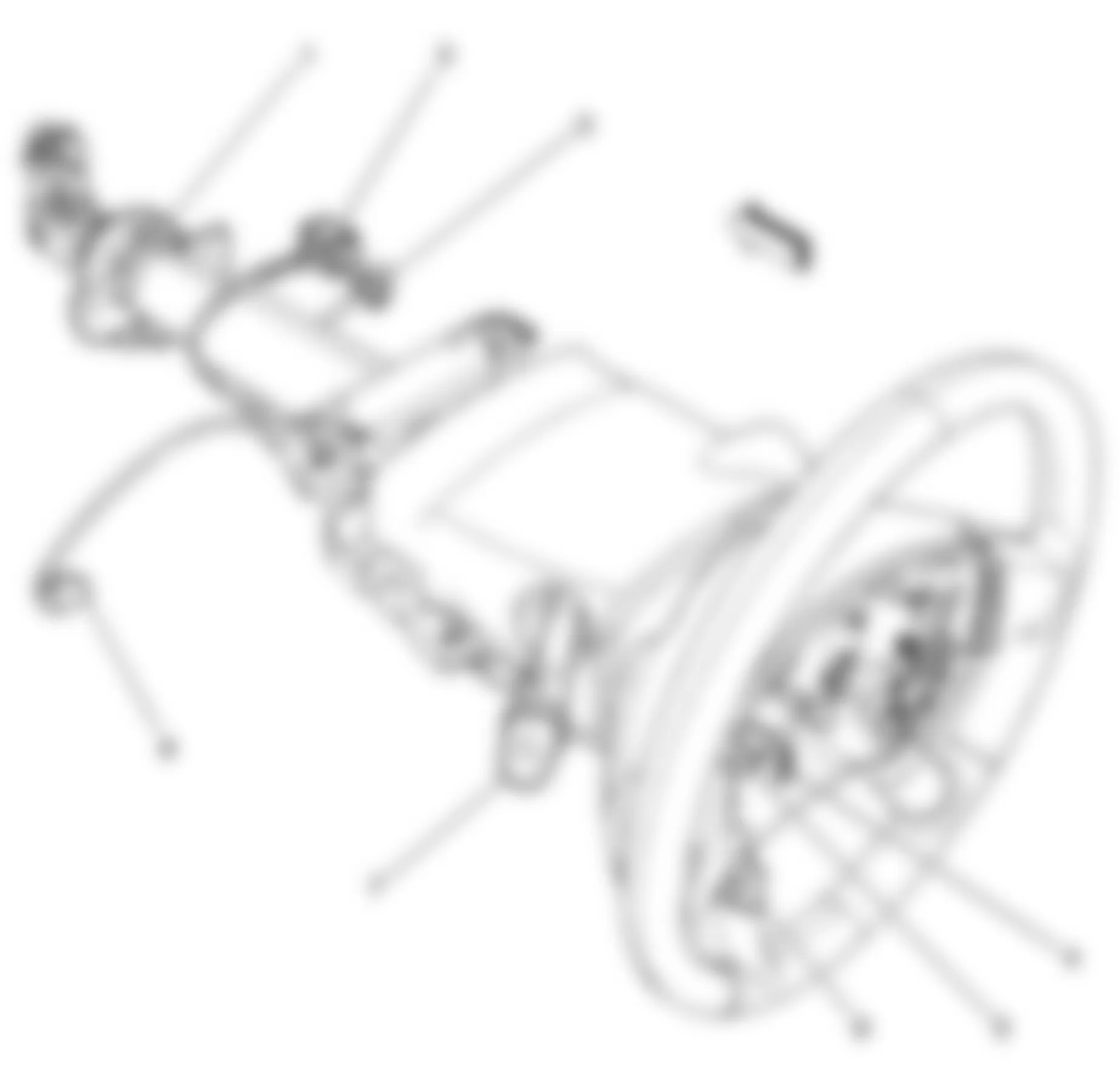 Buick LaCrosse CXS 2008 - Component Locations -  Steering Column