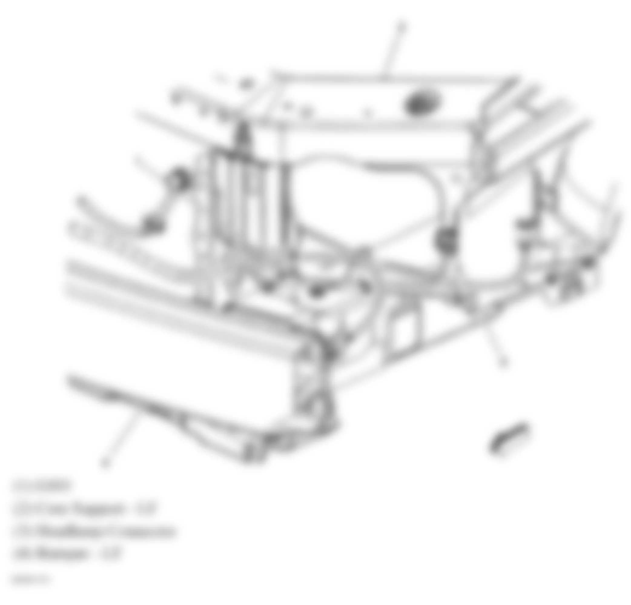 Buick LaCrosse CXS 2008 - Component Locations -  Left Front Frame Rail