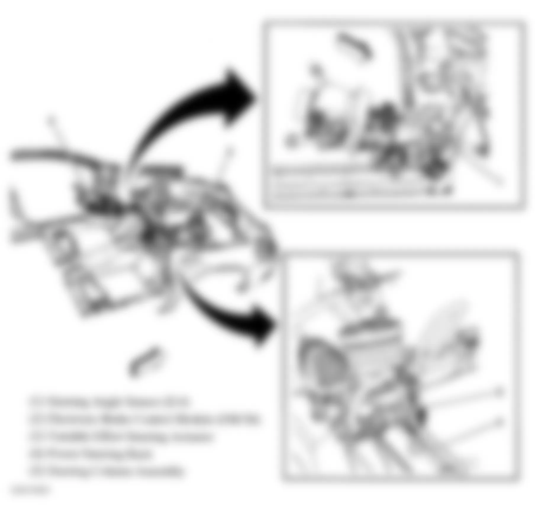 Buick Lucerne CX 2008 - Component Locations -  Power Steering Components