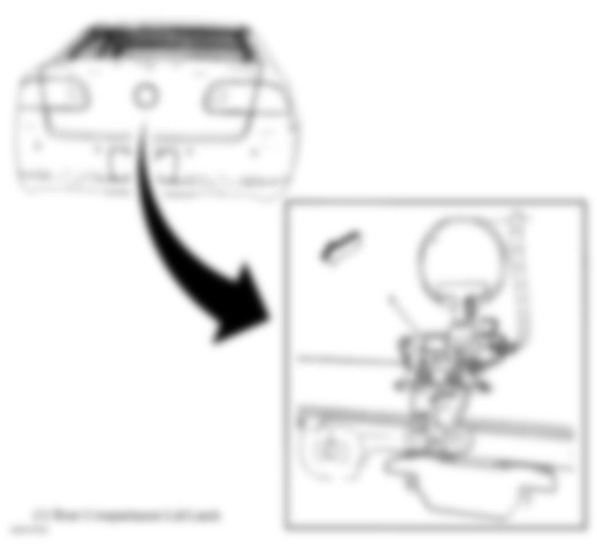 Buick Lucerne CX 2008 - Component Locations -  Rear Of Vehicle