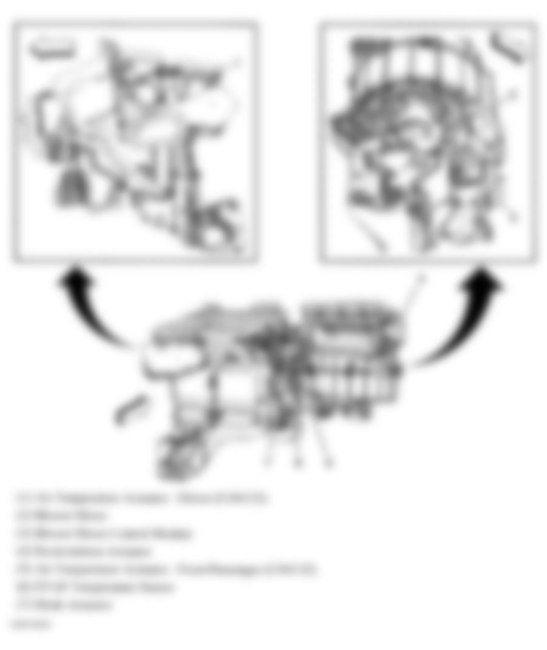 Buick Lucerne CX 2008 - Component Locations -  HVAC Module (Front - Auto Temperature Controls)