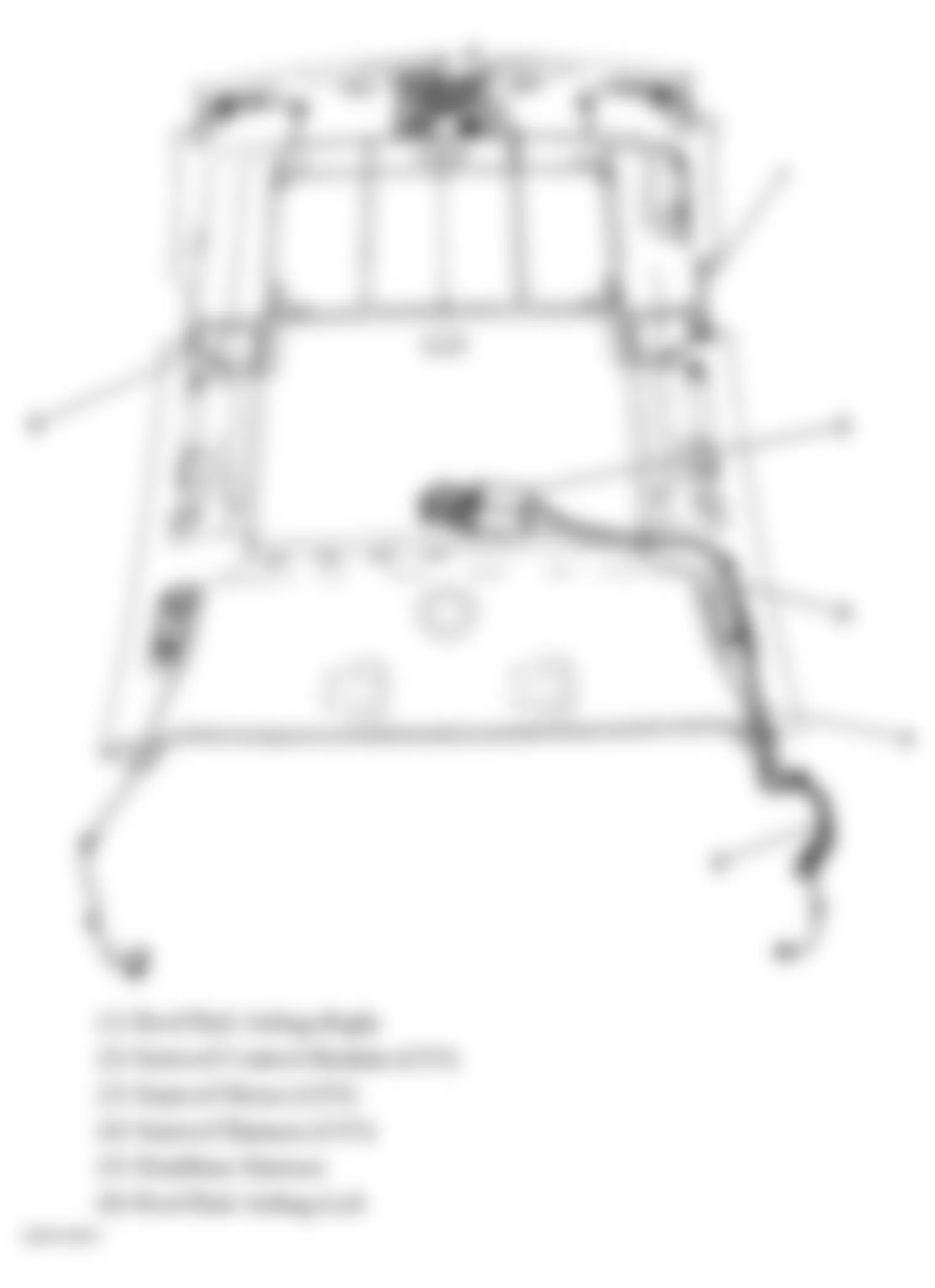 Buick Lucerne CX 2008 - Component Locations -  Roof