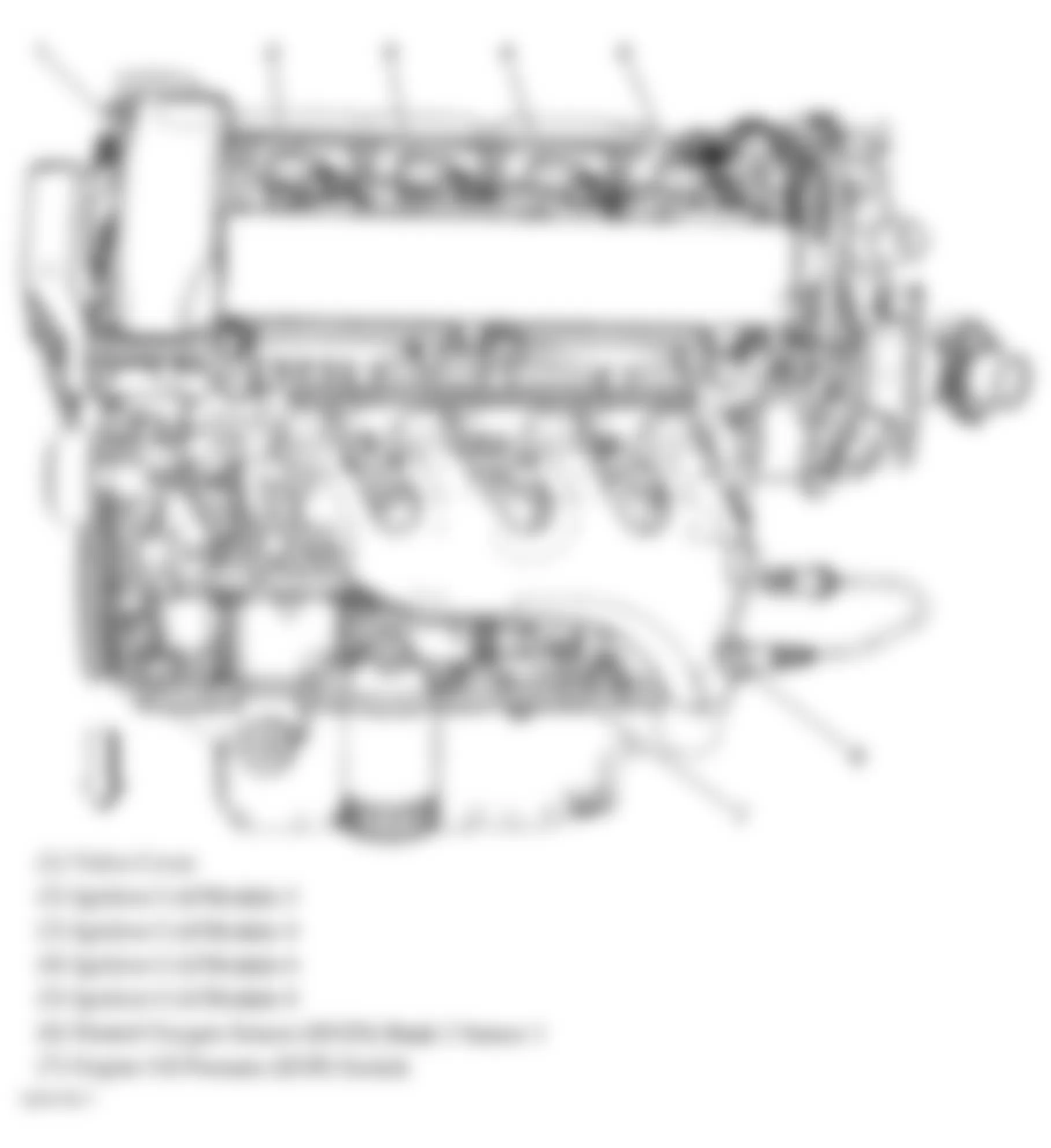 Buick Lucerne Super 2008 - Component Locations -  Left Side Of Engine (4.6L)