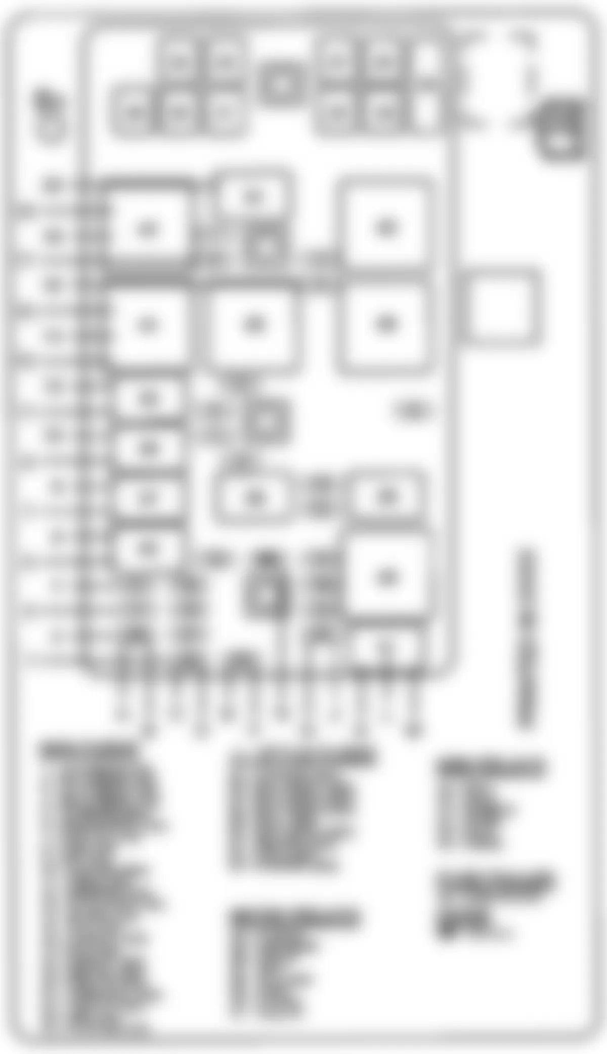 Buick LaCrosse CXL 2009 - Component Locations -  Underhood Fuse Block (3.8L)