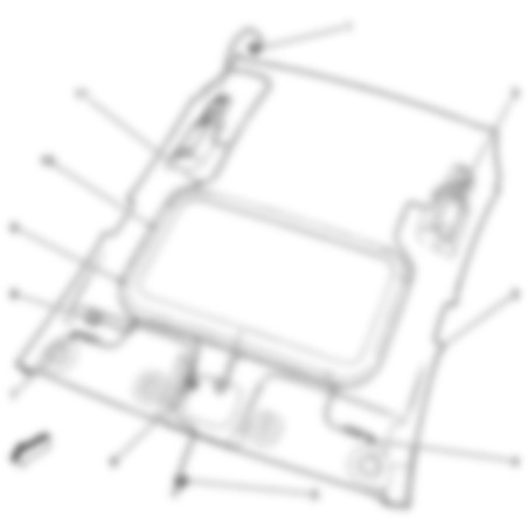 Buick LaCrosse CXL 2009 - Component Locations -  Headliner Assembly
