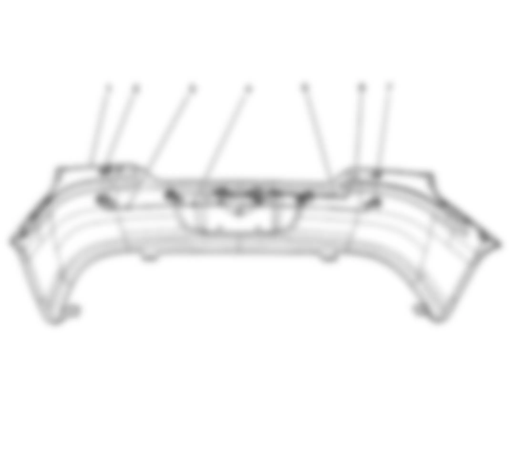 Buick LaCrosse CXL 2009 - Component Locations -  Rear Bumper