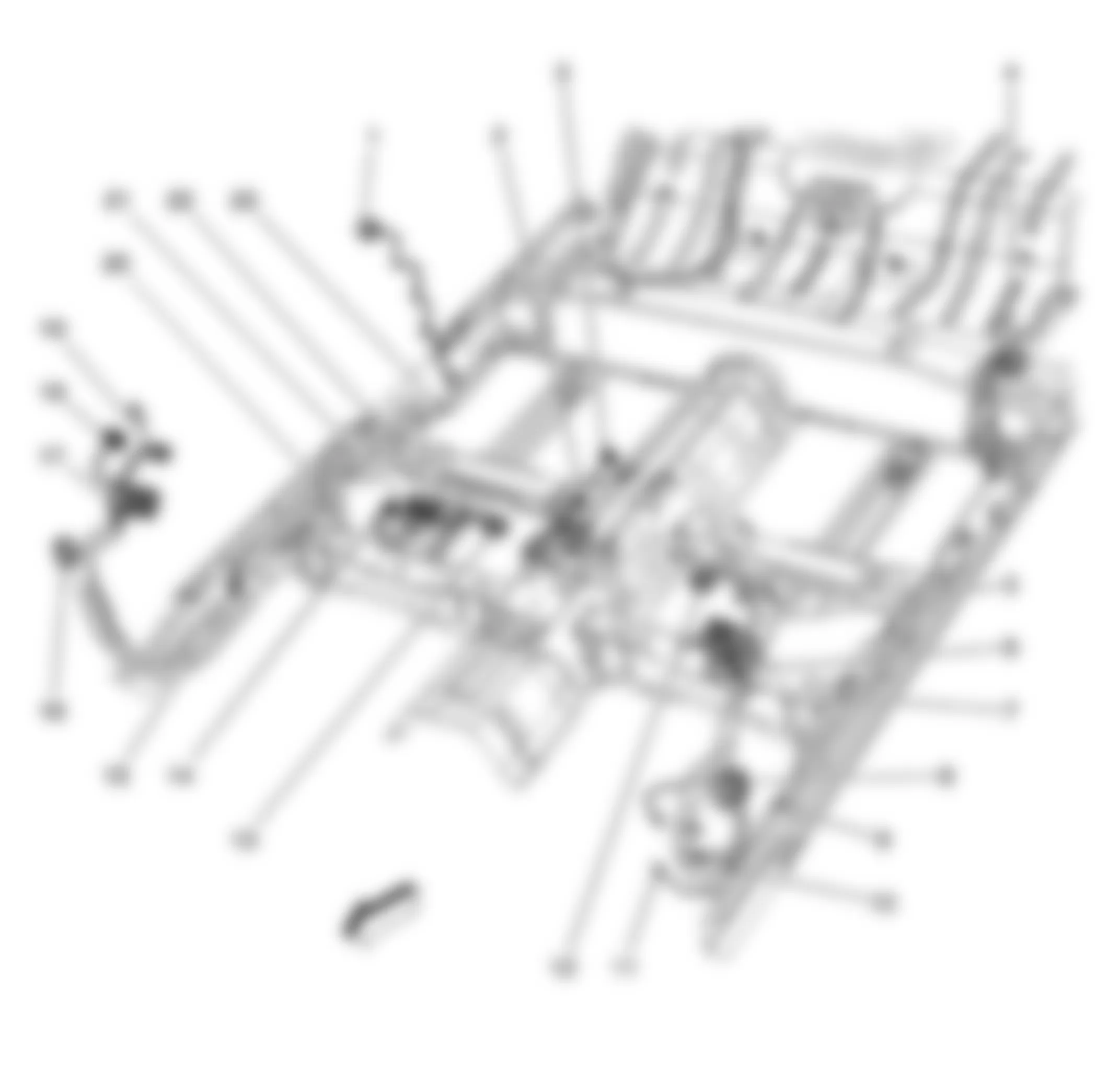 Buick LaCrosse CXL 2009 - Component Locations -  Front Body Harness