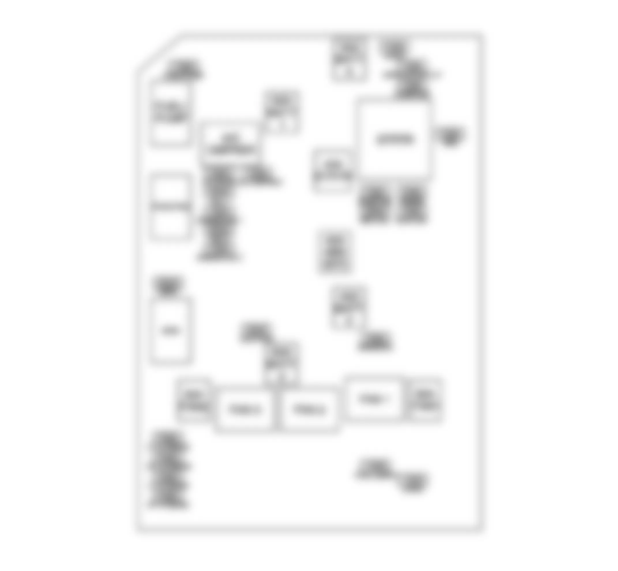 Buick LaCrosse CXL 2009 - Component Locations -  Underhood Fuse Block (5.3L)