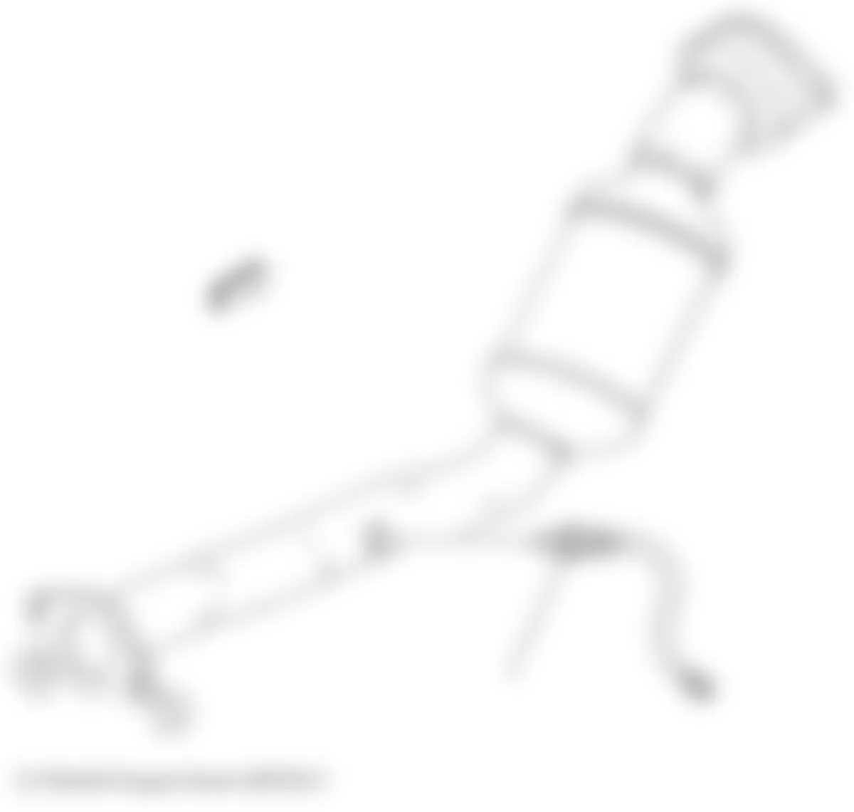 Buick LaCrosse CXL 2009 - Component Locations -  Exhaust (5.3L)