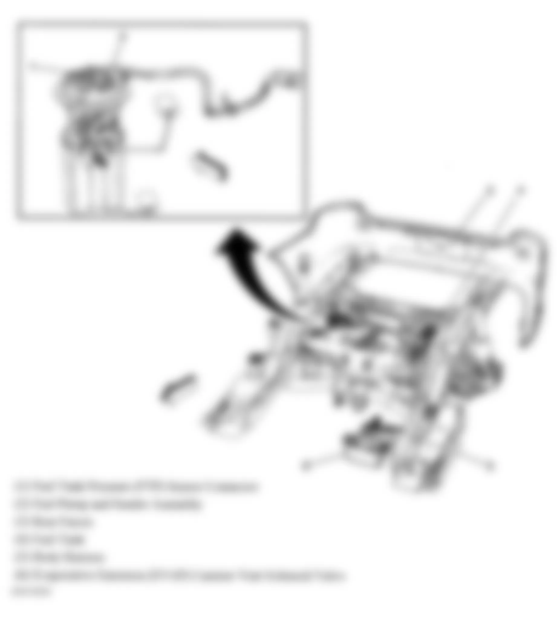 Buick Lucerne CXL 2009 - Component Locations -  Rear Underside Of Vehicle