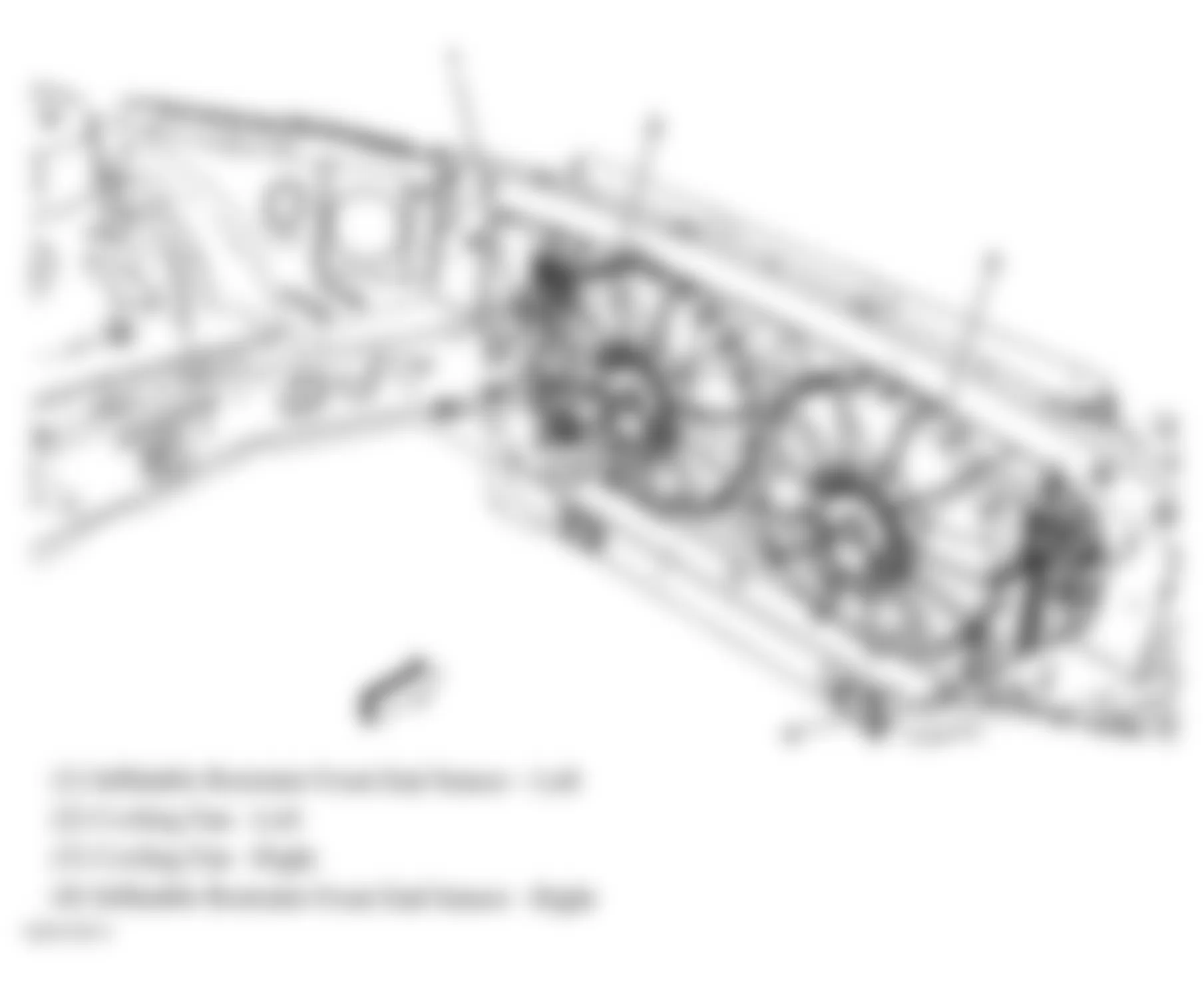 Buick Lucerne CXL 2009 - Component Locations -  Front Of Engine Compartment