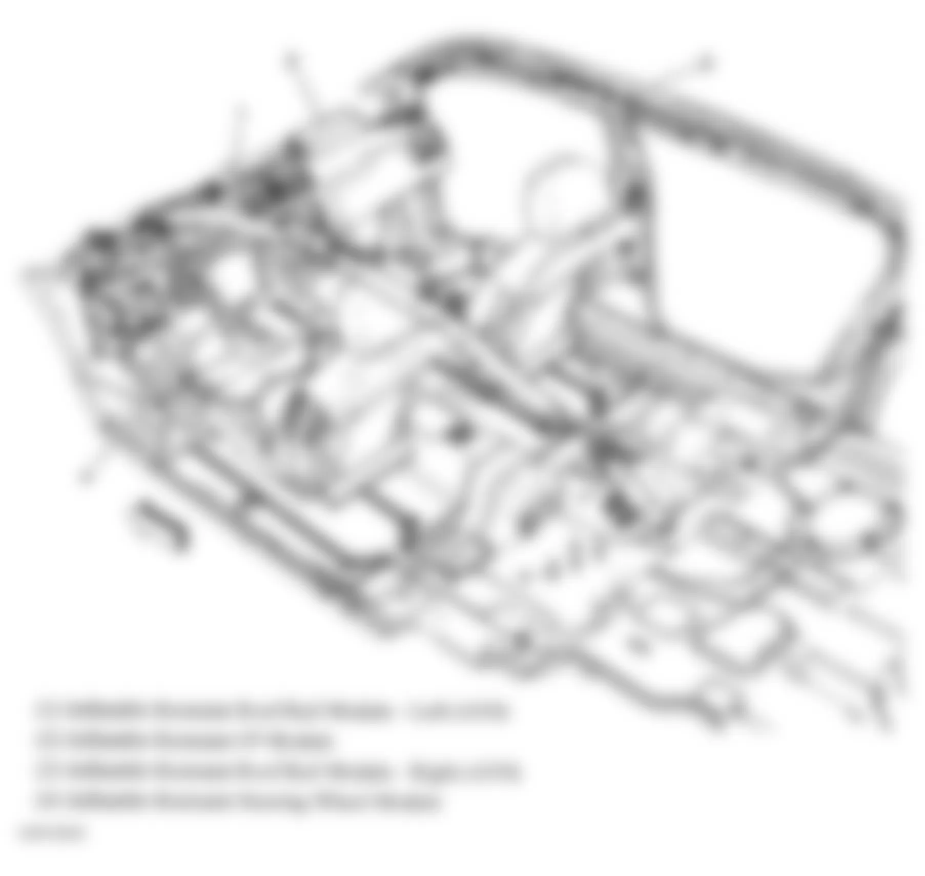 Buick Lucerne CXL 2009 - Component Locations -  Vehicle Interior Overview