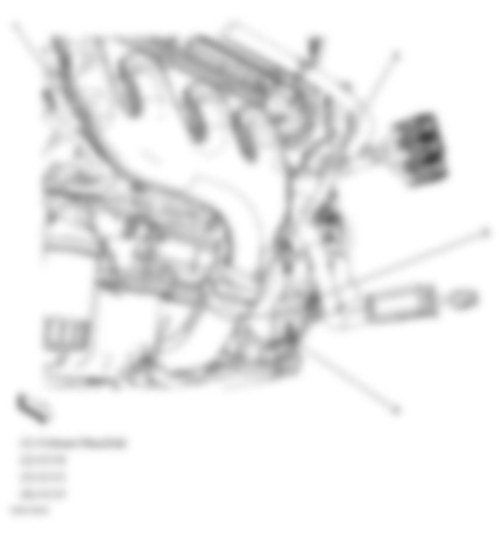 Buick Lucerne CXL 2009 - Component Locations -  Bottom Left Side Of Engine