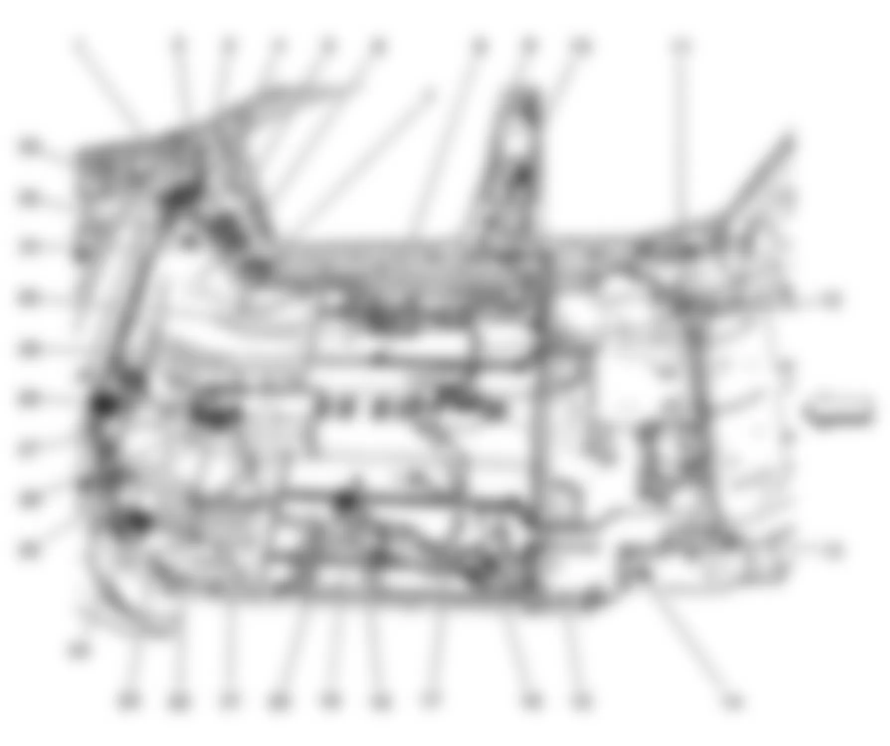 Buick Lucerne CXL 2009 - Component Locations -  Passenger Compartment Floor